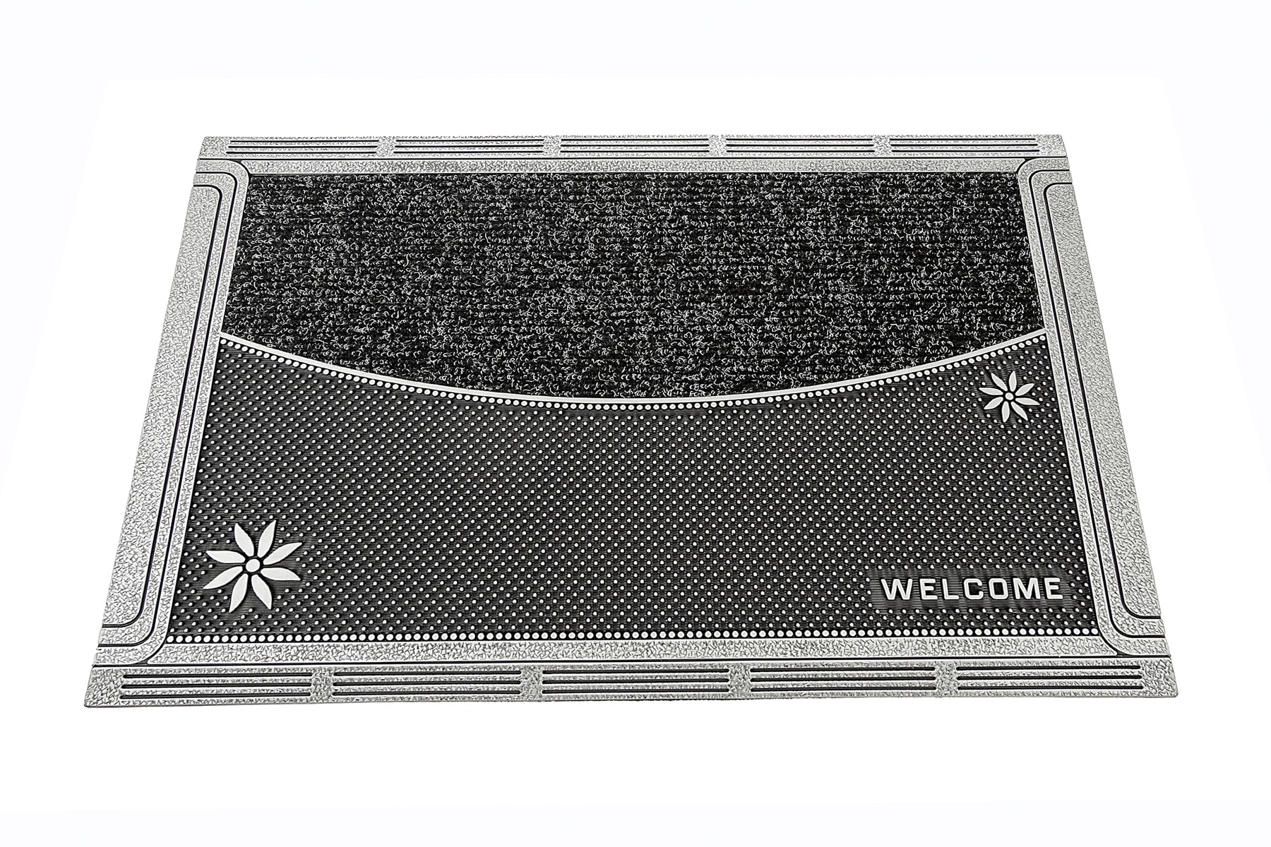 Home2Fashion Fußmatte »DualClean ST-XXL«, rechteckig, 10 mm Höhe, moderne Schmutzfangmatte, mit Spruch, robust, In- und Outdoor geeignet