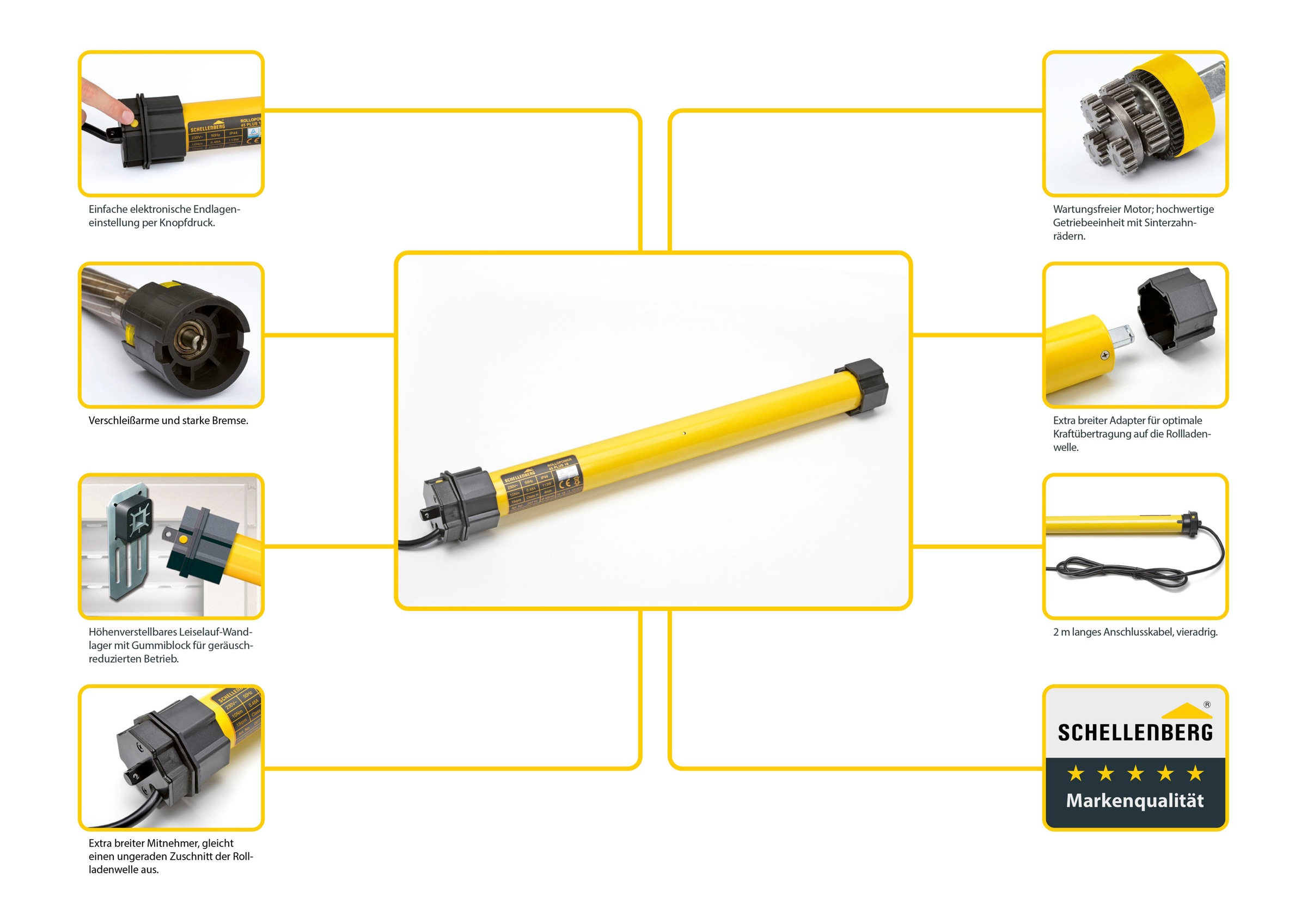 SCHELLENBERG Rollladenmotor »Rohrmotor PLUS Maxi«, 10 Nm