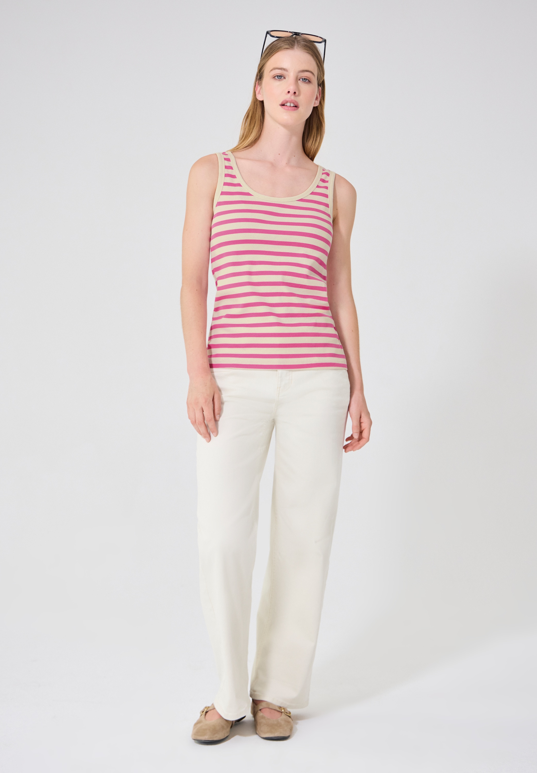 STREET ONE STUDIO Tanktop mit Rippstrick