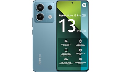 Smartphone »Redmi Note 13 Pro 5G 8GB+256GB«, Blau, 16,94 cm/6,67 Zoll, 256 GB...