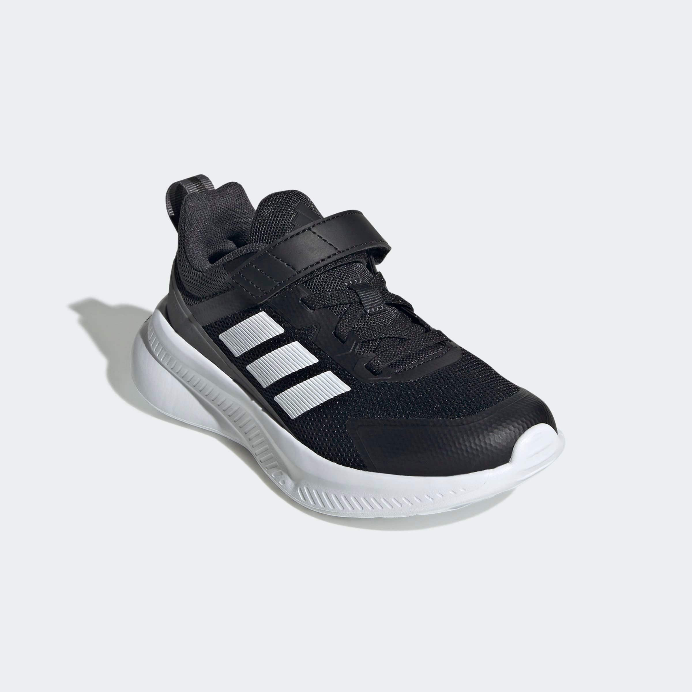 Laufschuh ADIDAS SPORTSWEAR "FORTARUN 4.0 KINDER", Kinder, Gr. 34, core schwarz, ftwr weiß, carbon, Synthetik, Textil, Schuhe Laufschuh, mit Klettverschluss, für Kinder & Jugendliche