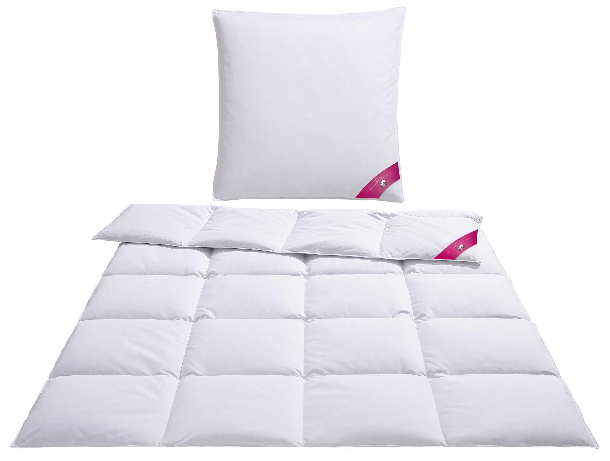 RIBECO Daunenbettdecke + Kopfkissen "Johanna" Wohlfühlkomfort mit den Vorzü günstig online kaufen