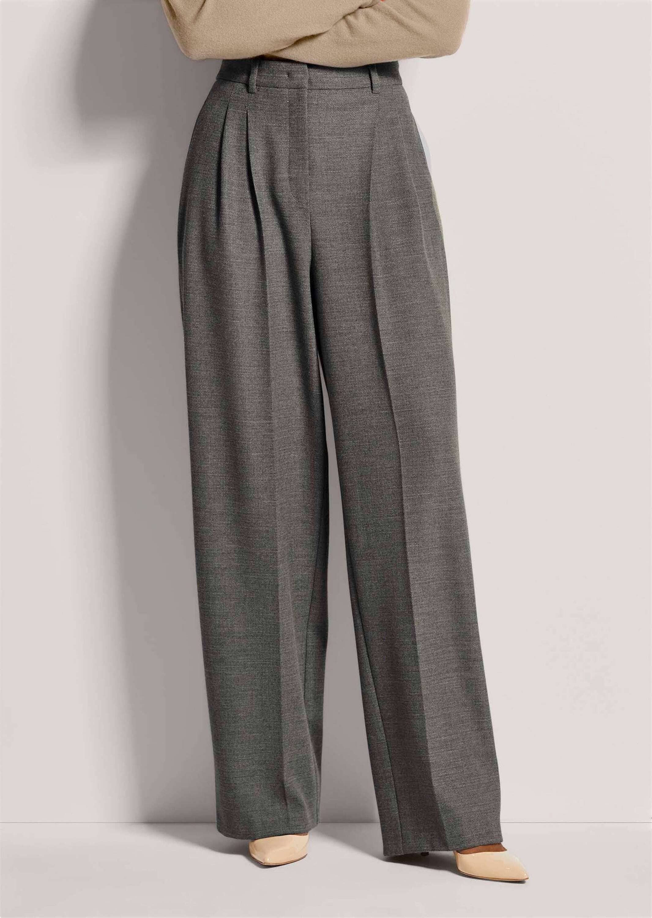 MADELEINE Bundfaltenhose »Palazzohose Weite Bundfaltenhose mit Formbund«  Weite Bundfaltenhose mit Bügelfalte