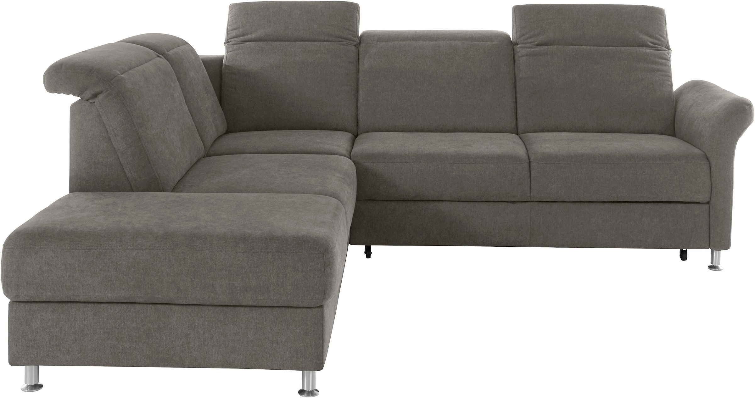 sit&more Ecksofa »Darwin L-Form«, inklusive Federkern, wahlweise mit Kopfteilverstellung, Bettfunktion