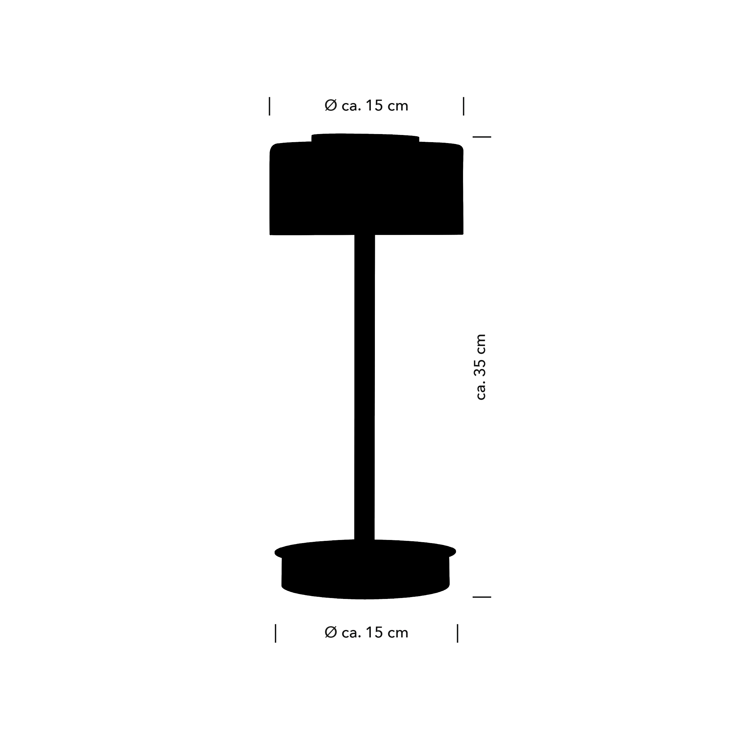 HELL höllisch gutes Licht LED Tischleuchte »DUNE« LED-Modul 1 Stk. Extra-Warmweiß Tastdimmer, Dim to warm