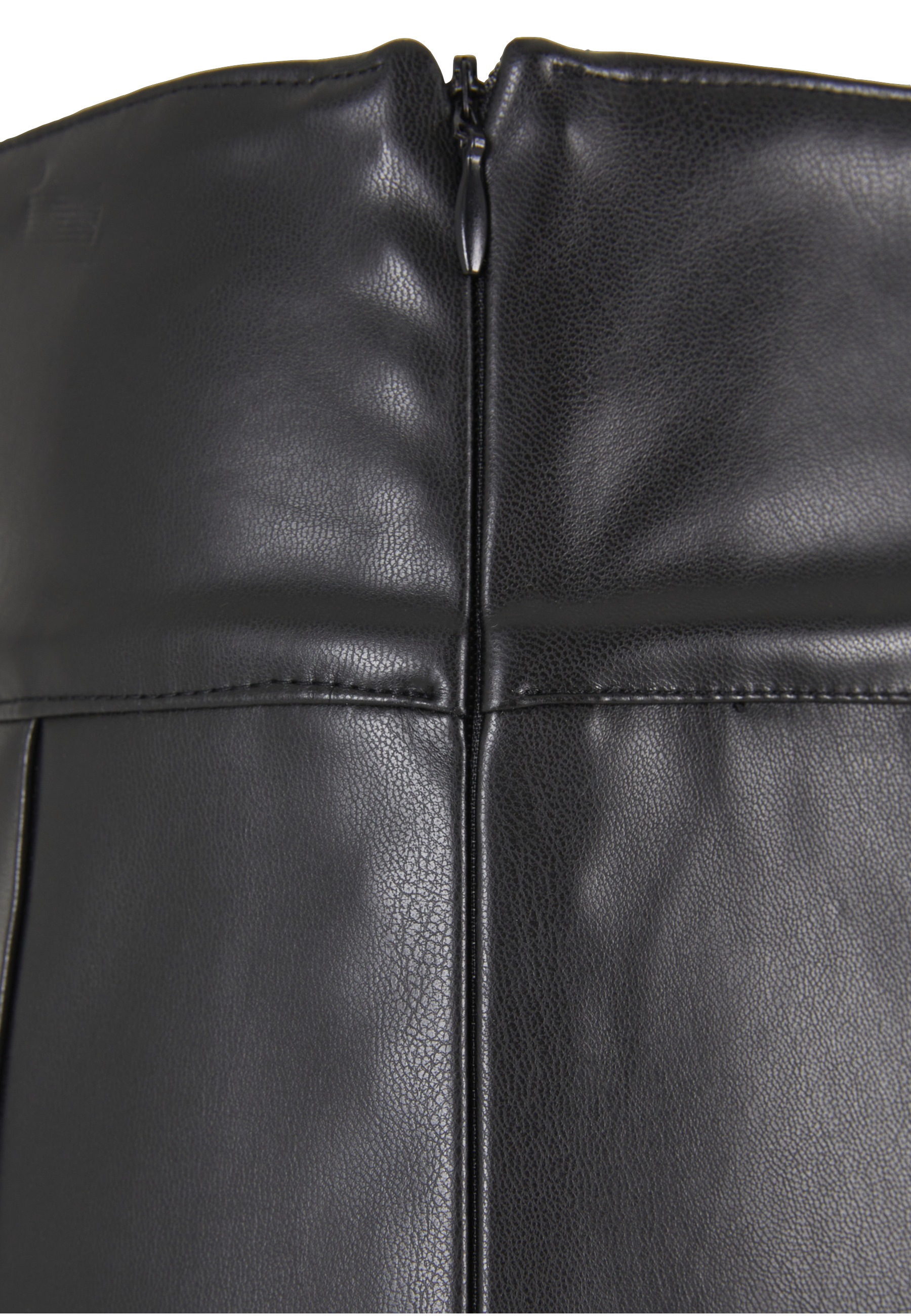 Urban Classics Jupe Synthetic Leather Pleated Black L Femme 2