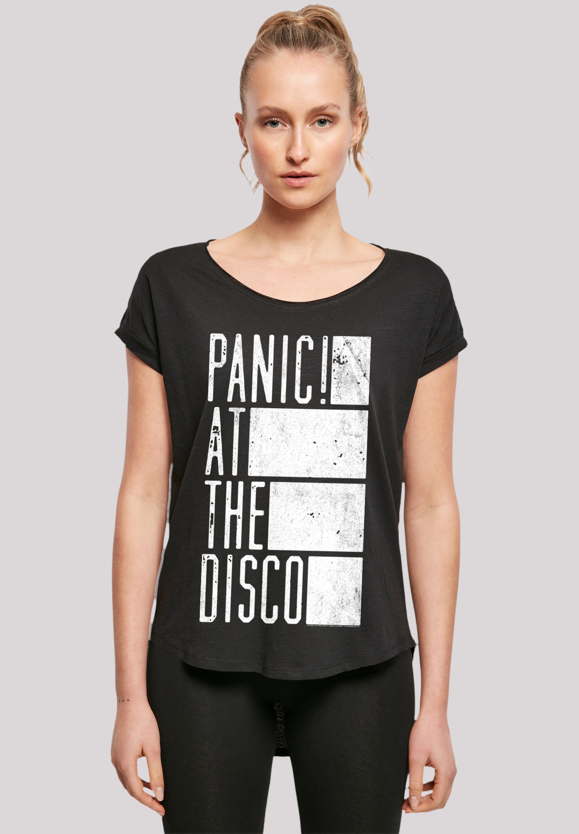 F4NT4STIC T-Shirt »Panic At The Disco Block Text«, Premium Qualität
