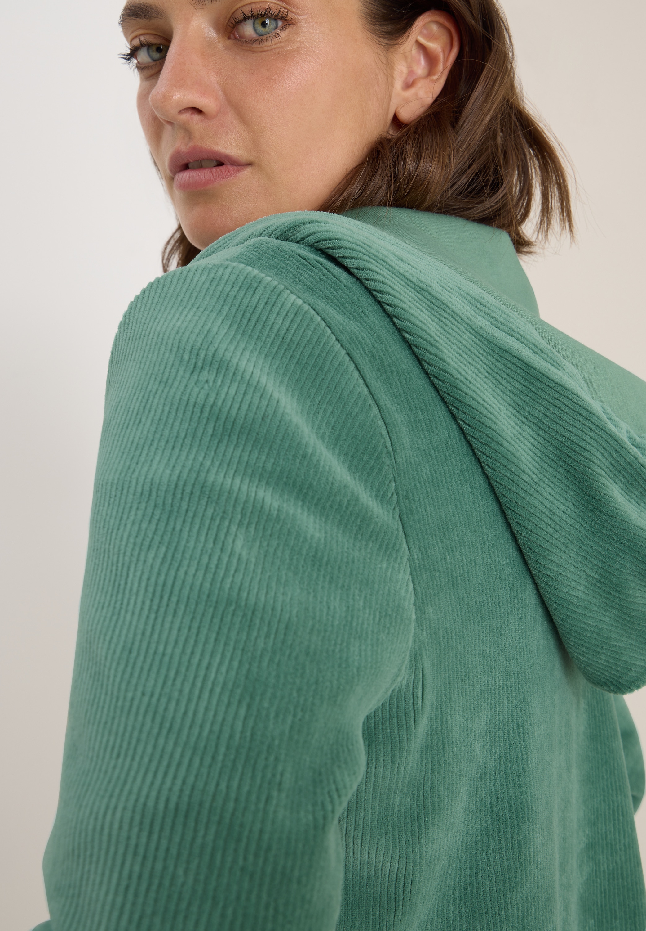 Cecil Cardigan, Cord mit Kapuze