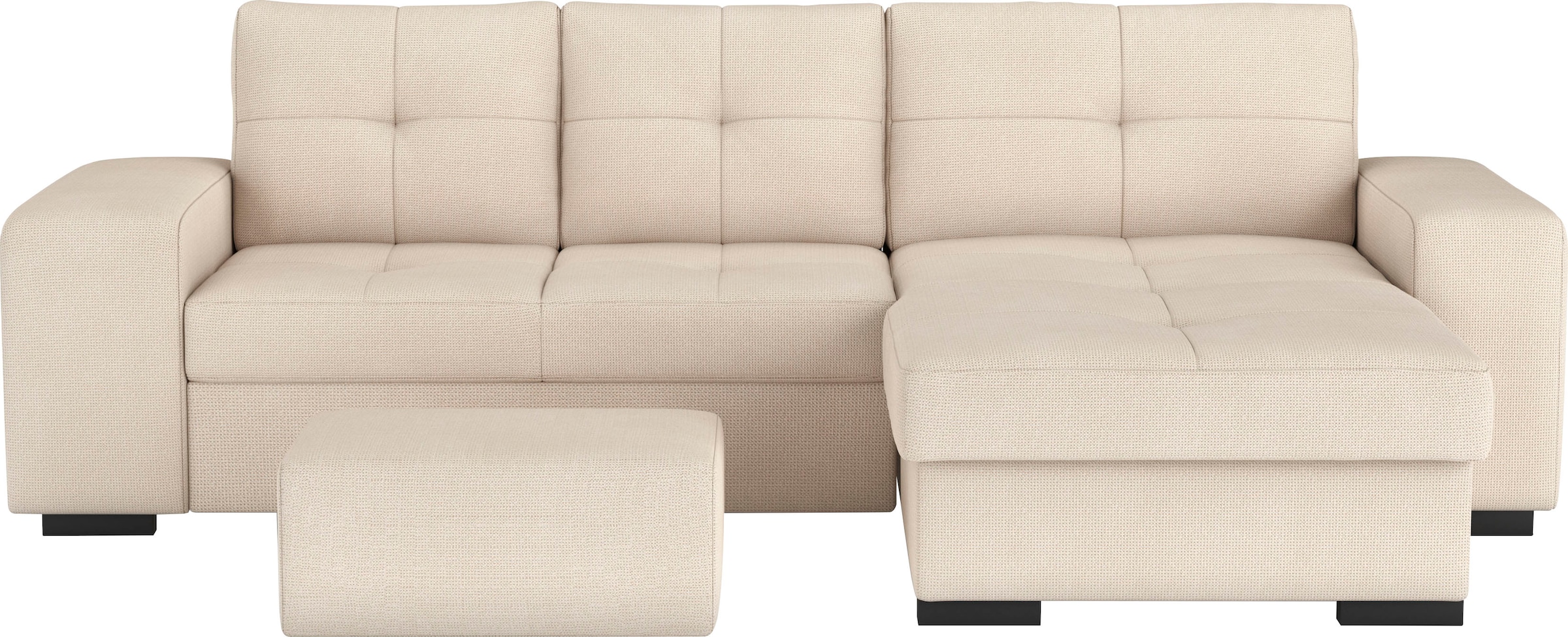 COTTA Ecksofa "Mattina L-Form", mit Hocker, wahlweise mit Bettfunktion & Be günstig online kaufen