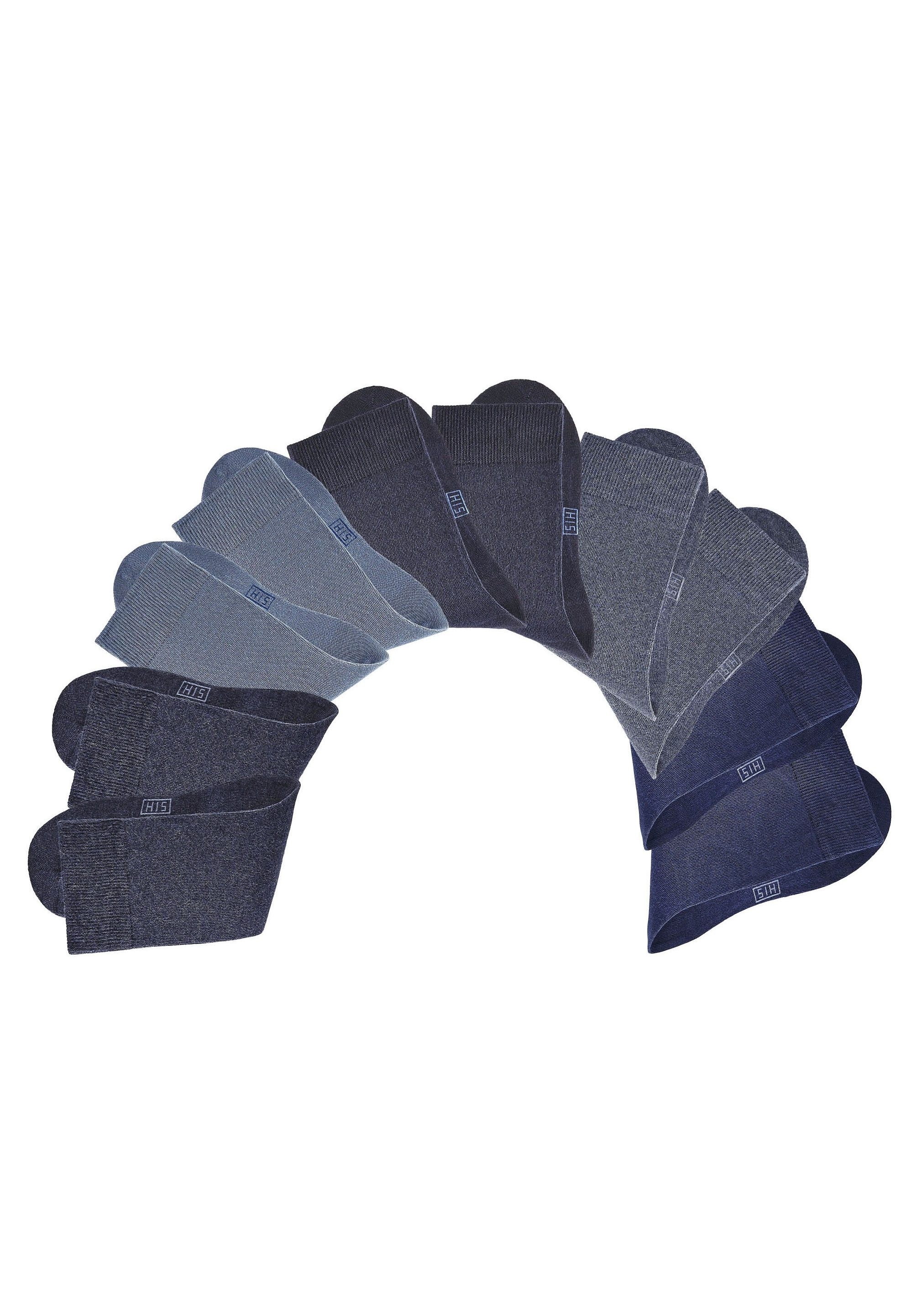 Thumbnail - H.I.S Freizeitsocken Packung, 10 Stk. tlg. mit weichen Rippbündchen