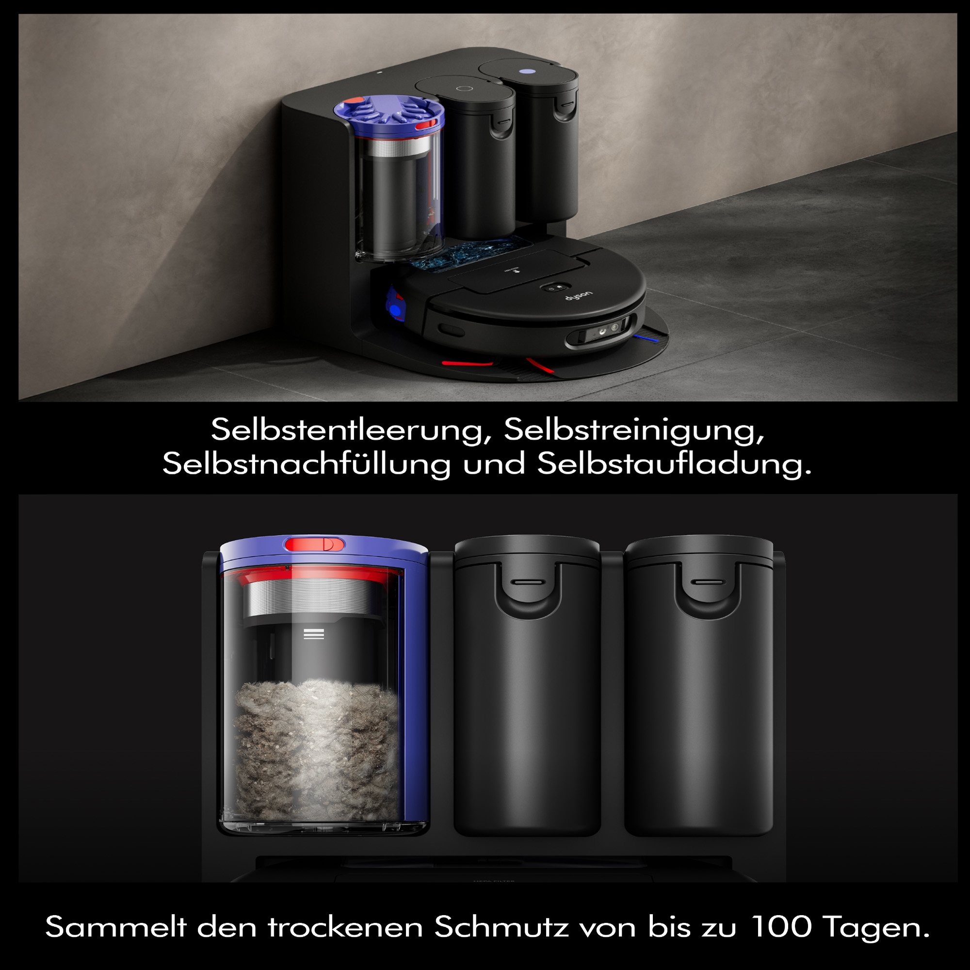 DYSON Saugroboter »spot+scrub Ai« Beseitigt versteckte Flecken mithilfe fortschrittlicher KI