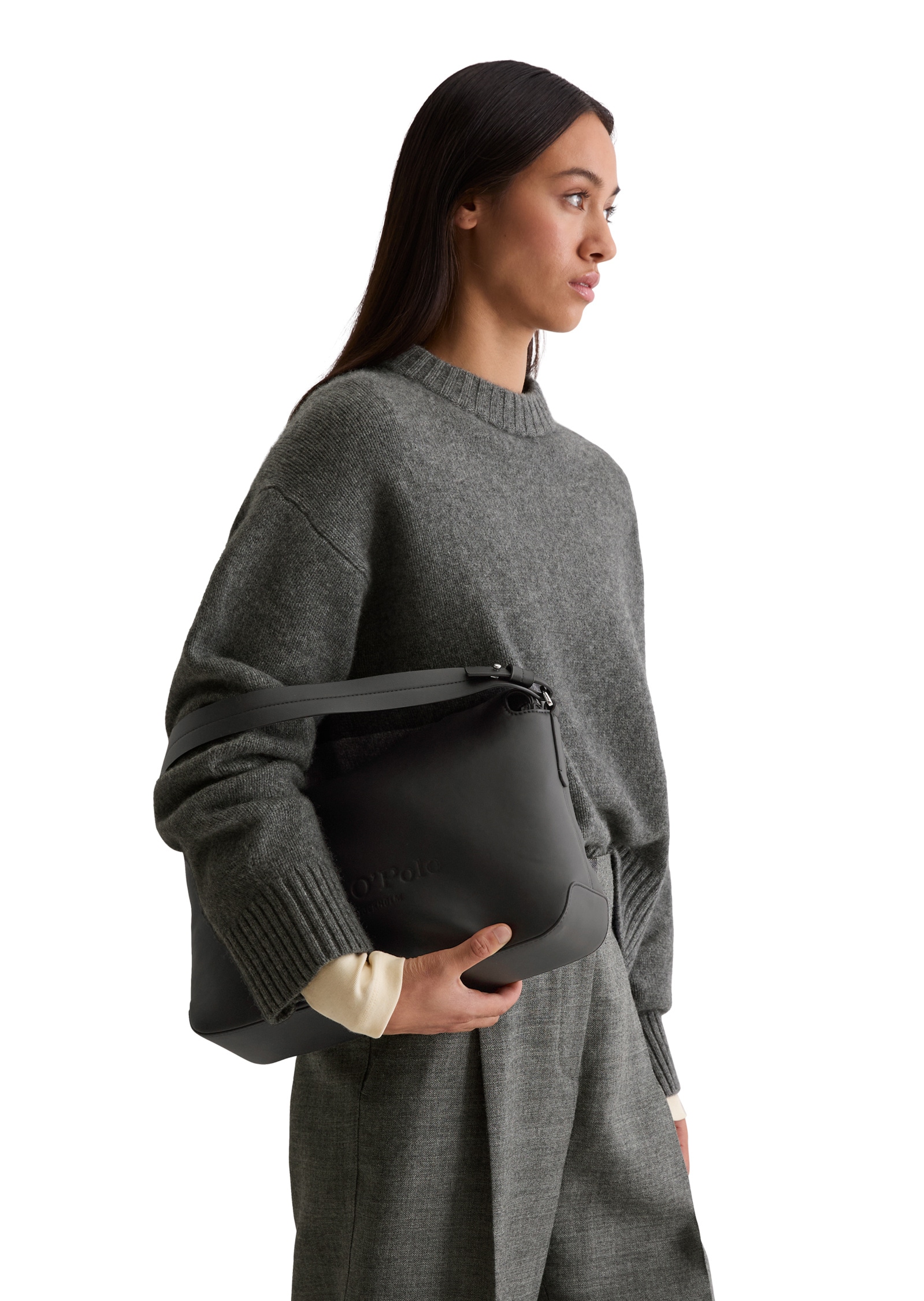 Marc O'Polo Handtasche »aus einer Lederalternative aus recyceltem Polyester«