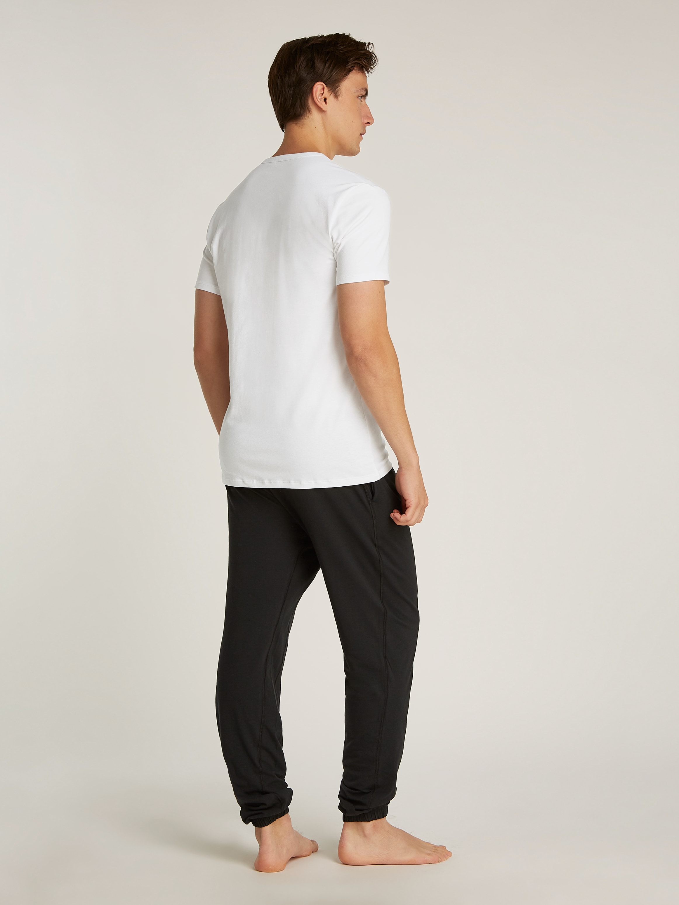 Calvin Klein Underwear T-Shirt »S/S V NECK 3PK«, (Packung, 3 tlg., 3er-Pack), mit Logo am Saum