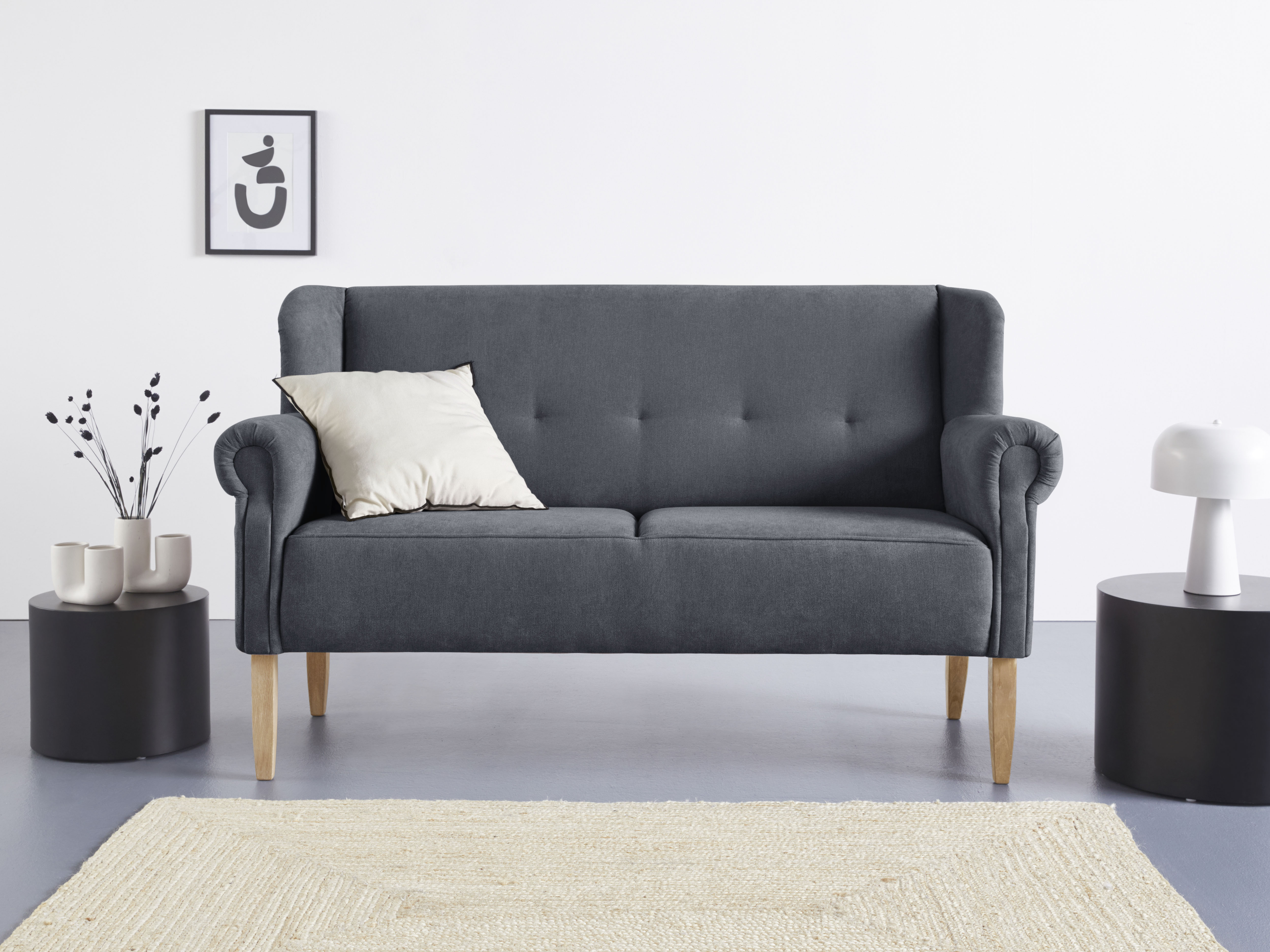 Home affaire Küchensofa "Moro Couch mit Federkern, bequem, Breite" in verschiedenen Stoffe und Farben