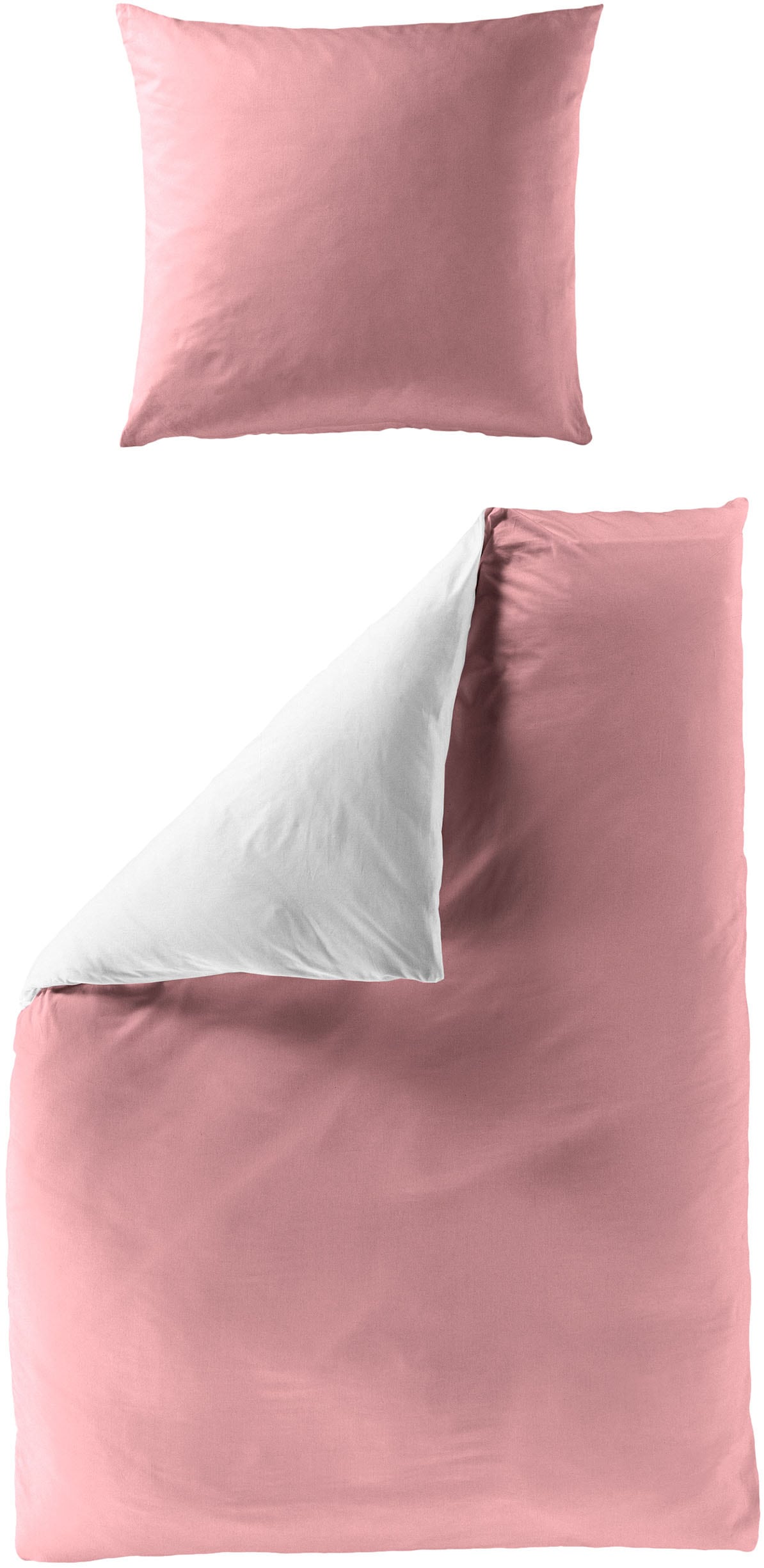 BIERBAUM Wendebettwäsche "Modern Uni in Gr. 135x200 oder 155x220 cm" 2 Stk. günstig online kaufen