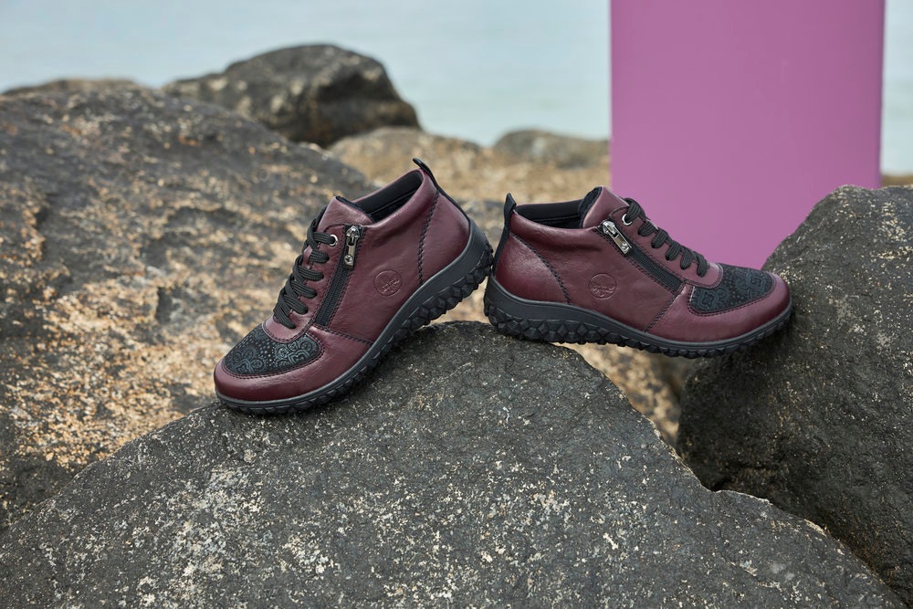 Rieker Sneakerboots, High Top Sneaker, Schnürboots, Stiefelette mit weichem günstig online kaufen