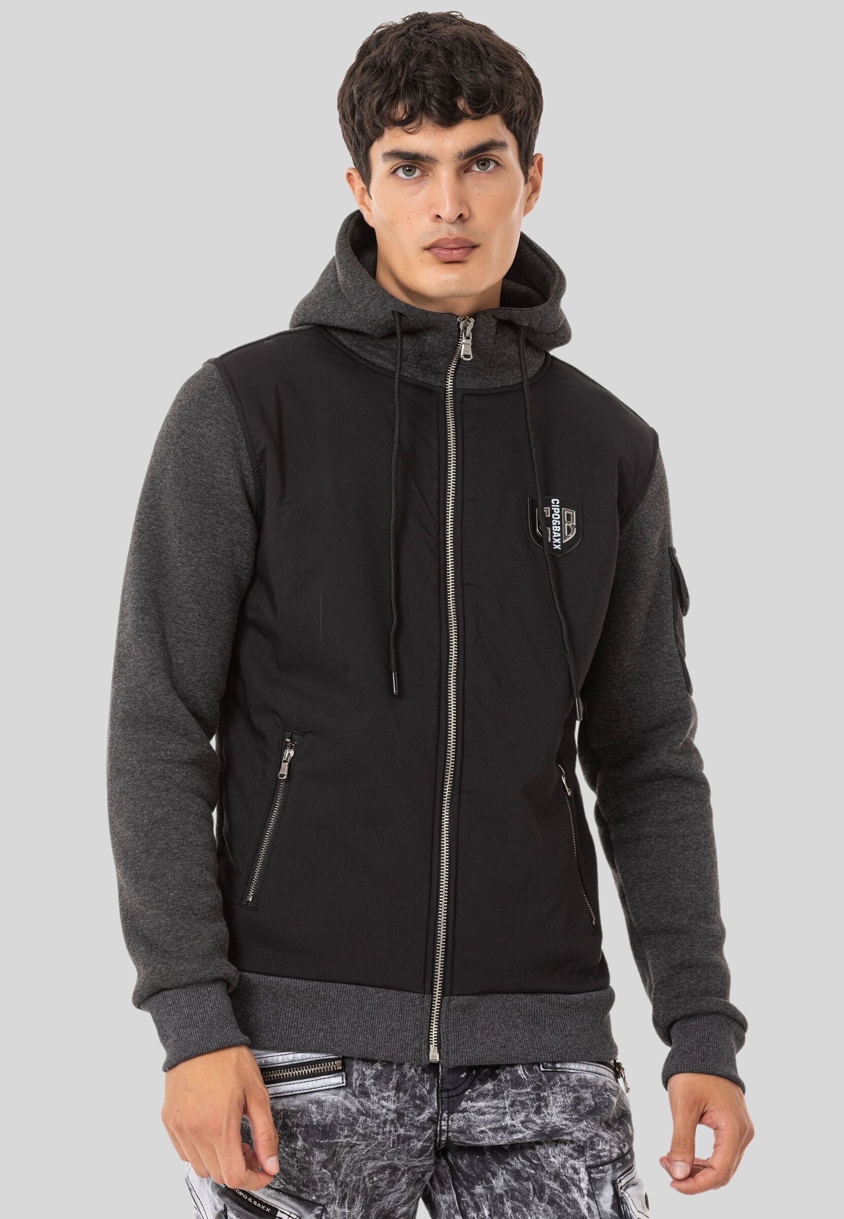 Cipo & Baxx Sweatjacke "Sweatjacken" 1 mit Kapuze