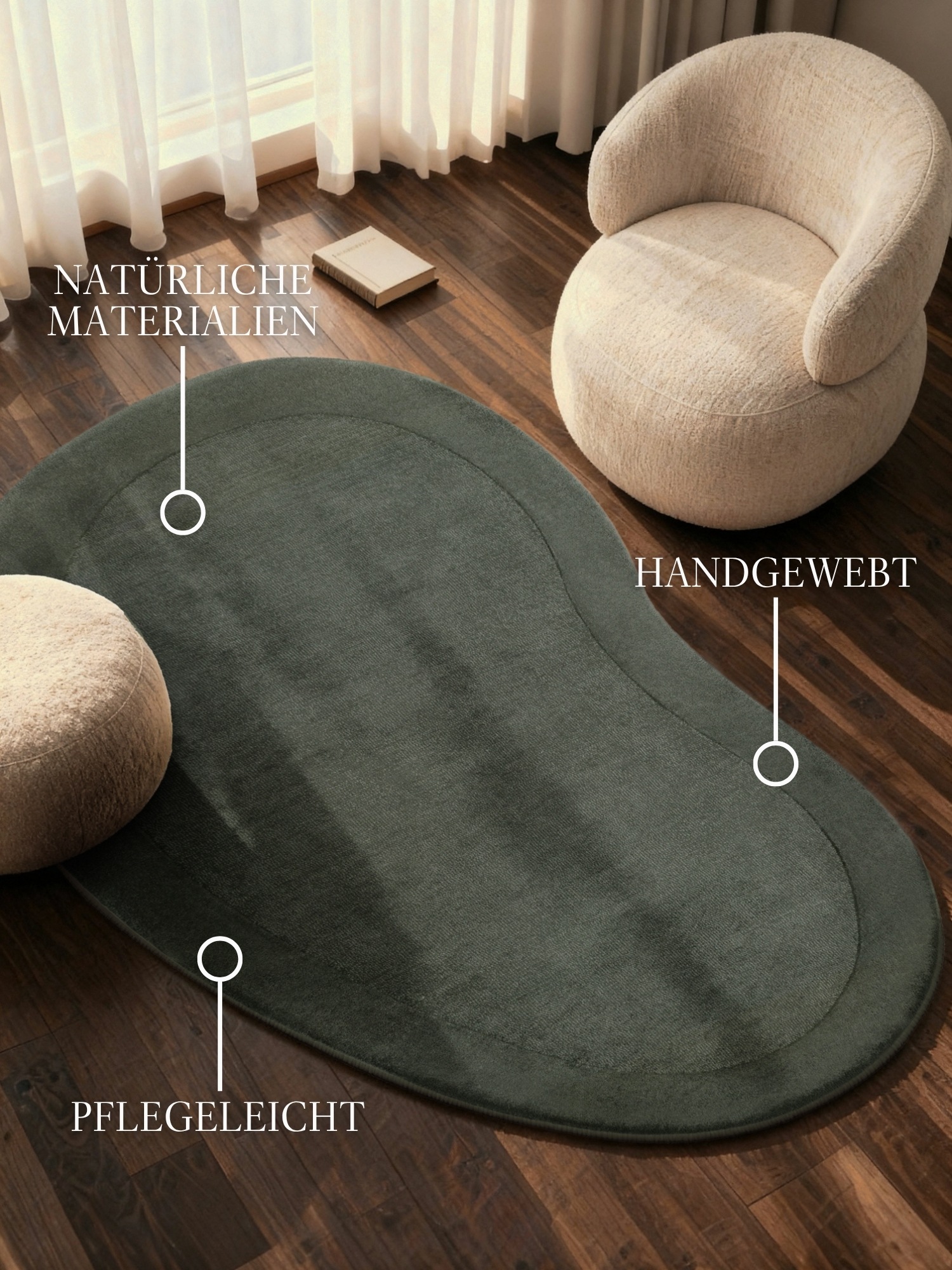 Villeroy & Boch Teppich "Wollteppich Kari" rechteckig 17 mm Höhe Handgewebt günstig online kaufen