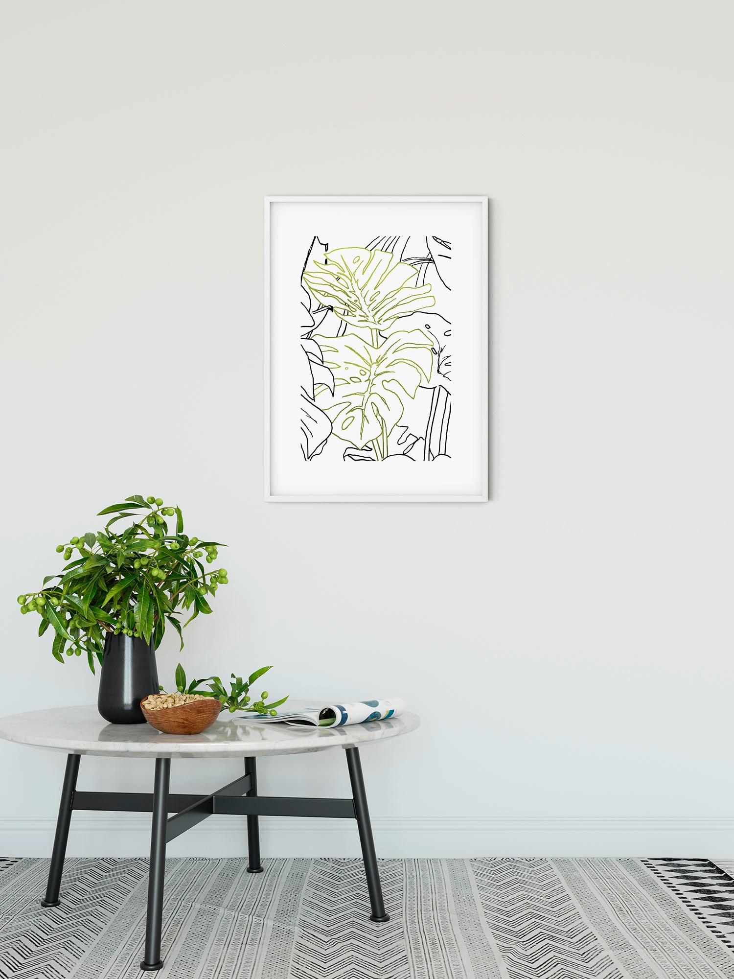Komar Bild »Monstera Borsigiana«, Natur, (1 St.), Wandbild zur Dekoration - ohne Rahmen