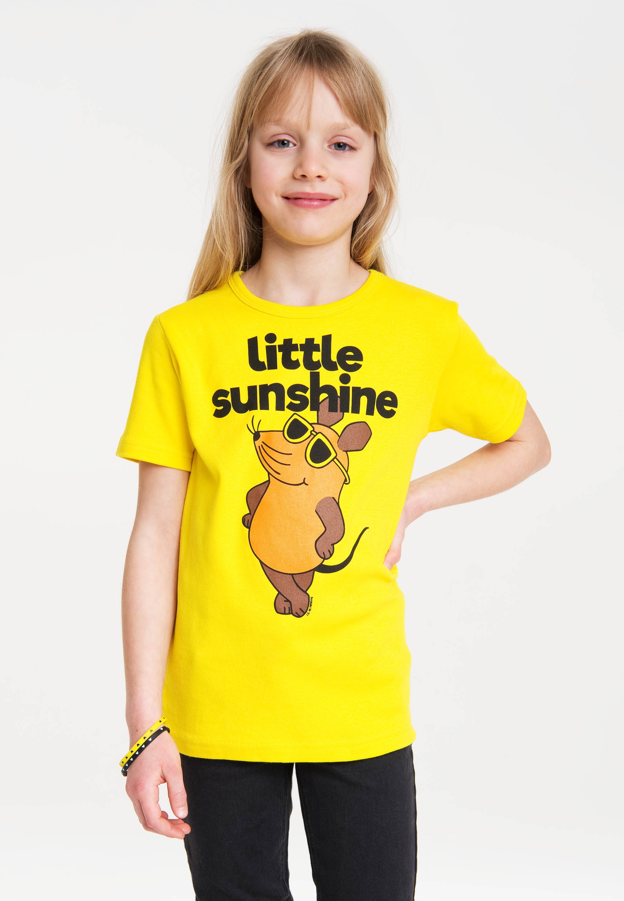 LOGOSHIRT T-Shirt "Maus Little Sunshine" mit niedlichem Frontprint