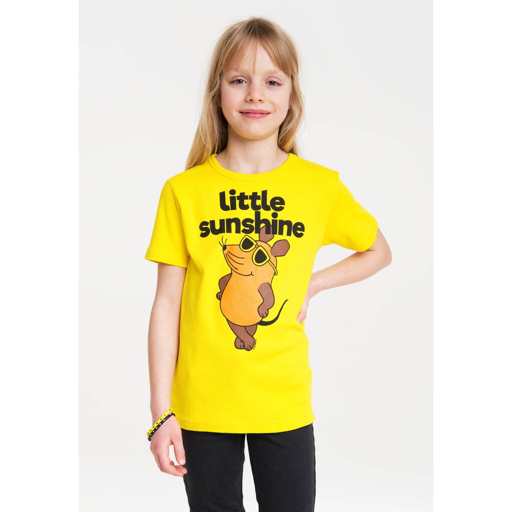 LOGOSHIRT T-Shirt »Maus Little Sunshine«, mit niedlichem Frontprint