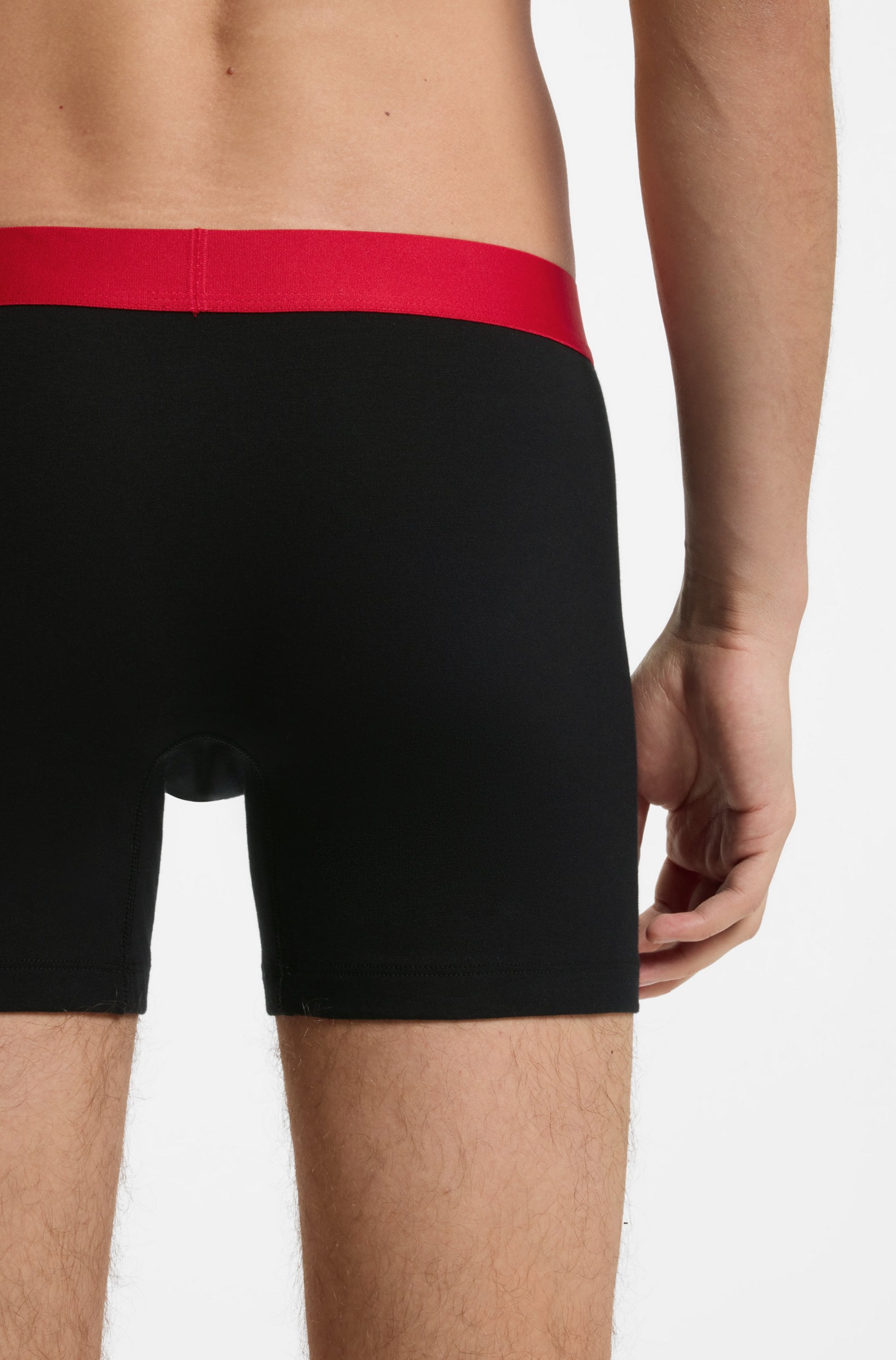 HUGO Underwear Boxershorts »TR GIFT VEGA« 3 Stk. mit kontrastfarbenen Bund