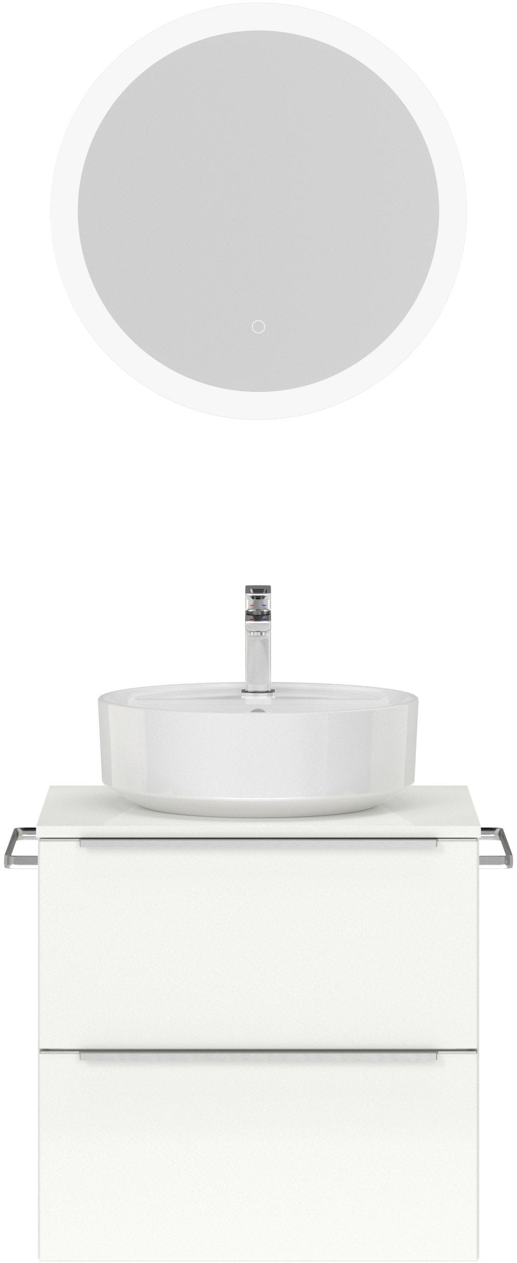 nobilia Badmöbel-Set "Alvene", (2 St., vormontiert, mit Soft-Close), Hochgl günstig online kaufen
