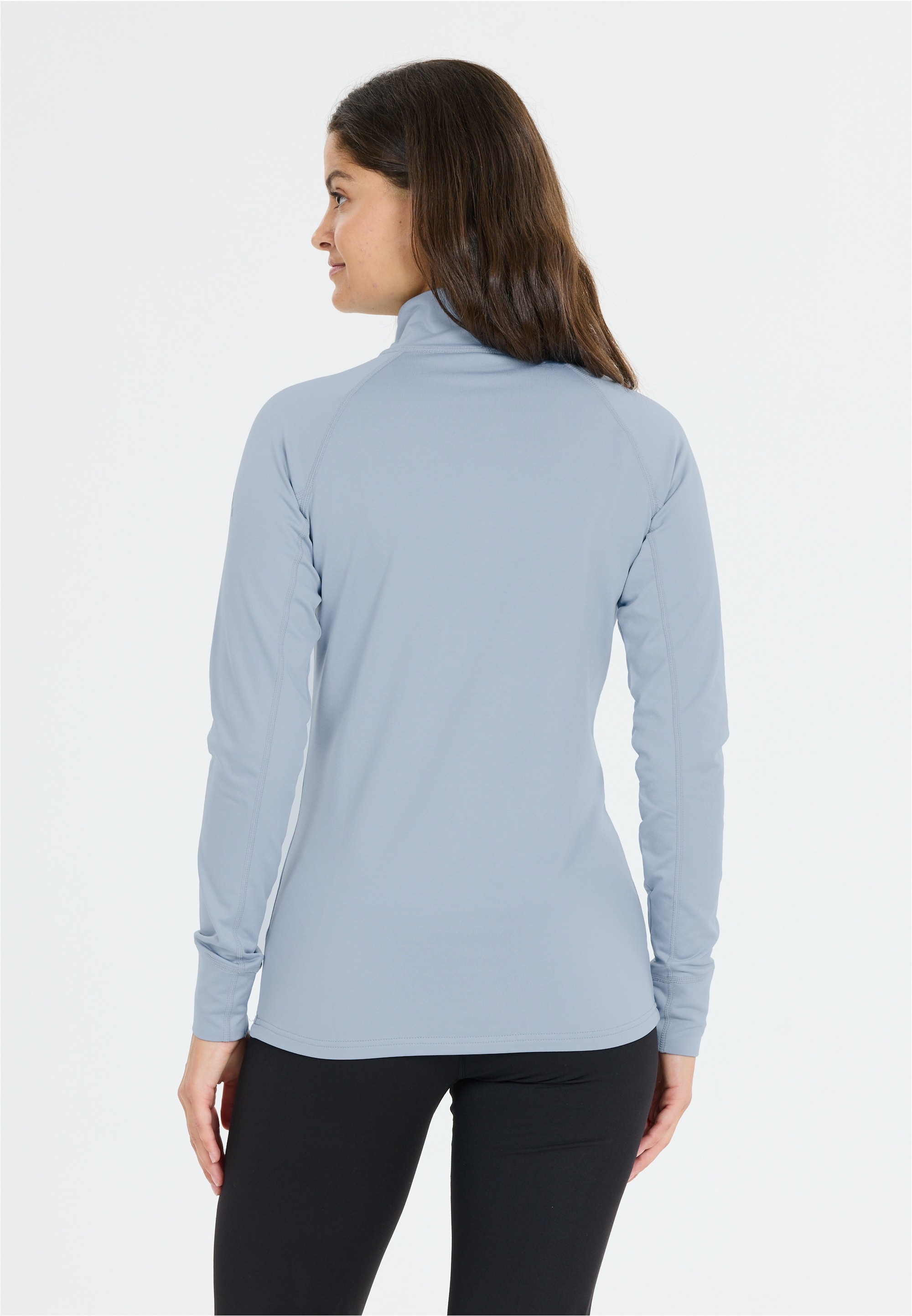 WHISTLER Langarmshirt »Blume« 1 Stk. mit Reißverschluss und Stehkragen