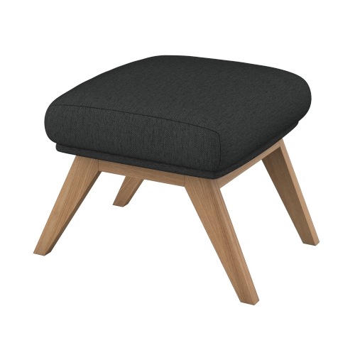 FLEXLUX "Adria" Fuß Eiche, Fußhocker für Ohrensessel