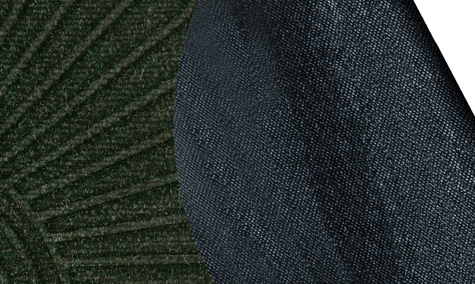 wash+dry by Kleen-Tex Fußmatte »Halfmoon midnight green«, rechteckig, 8 mm Höhe