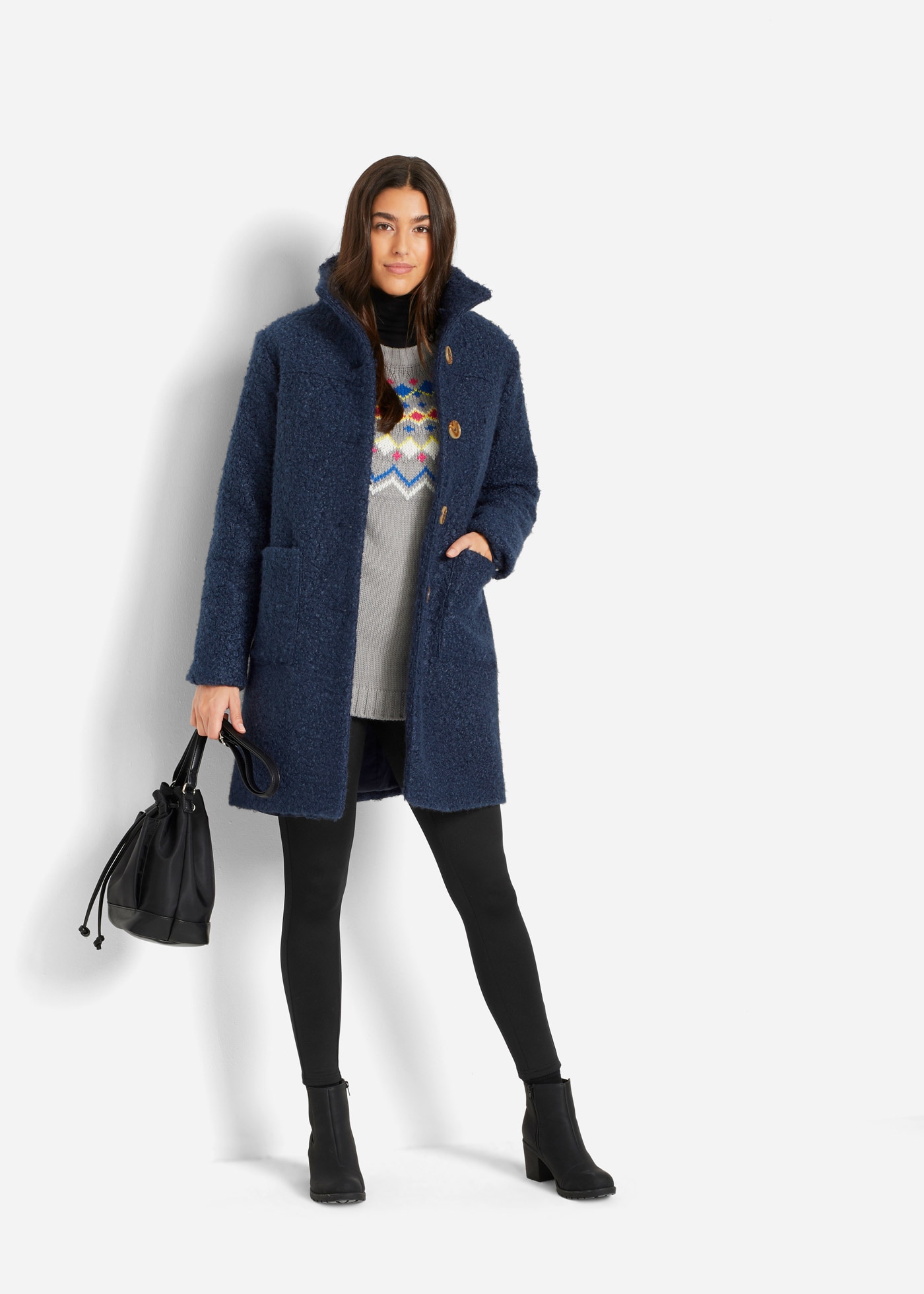 bonprix Thermoleggings  mit seitlichen Reißverschlüssen, mit Elasthan-Anteil, Skinny Fit