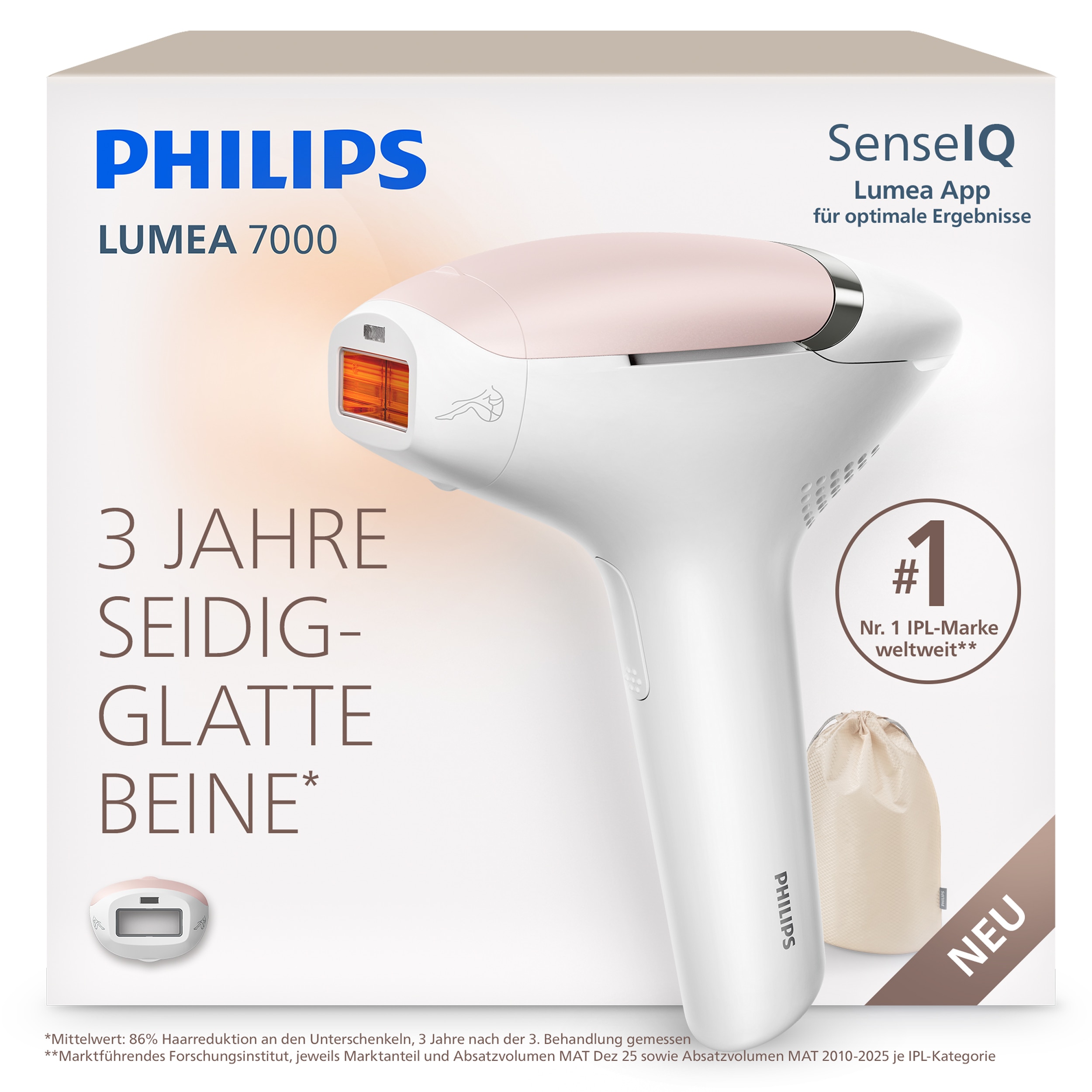 Philips IPL-Haarentferner "Das Philips Lumea Series 7000 BRI930/00" 1 Aufsatz (Körper)