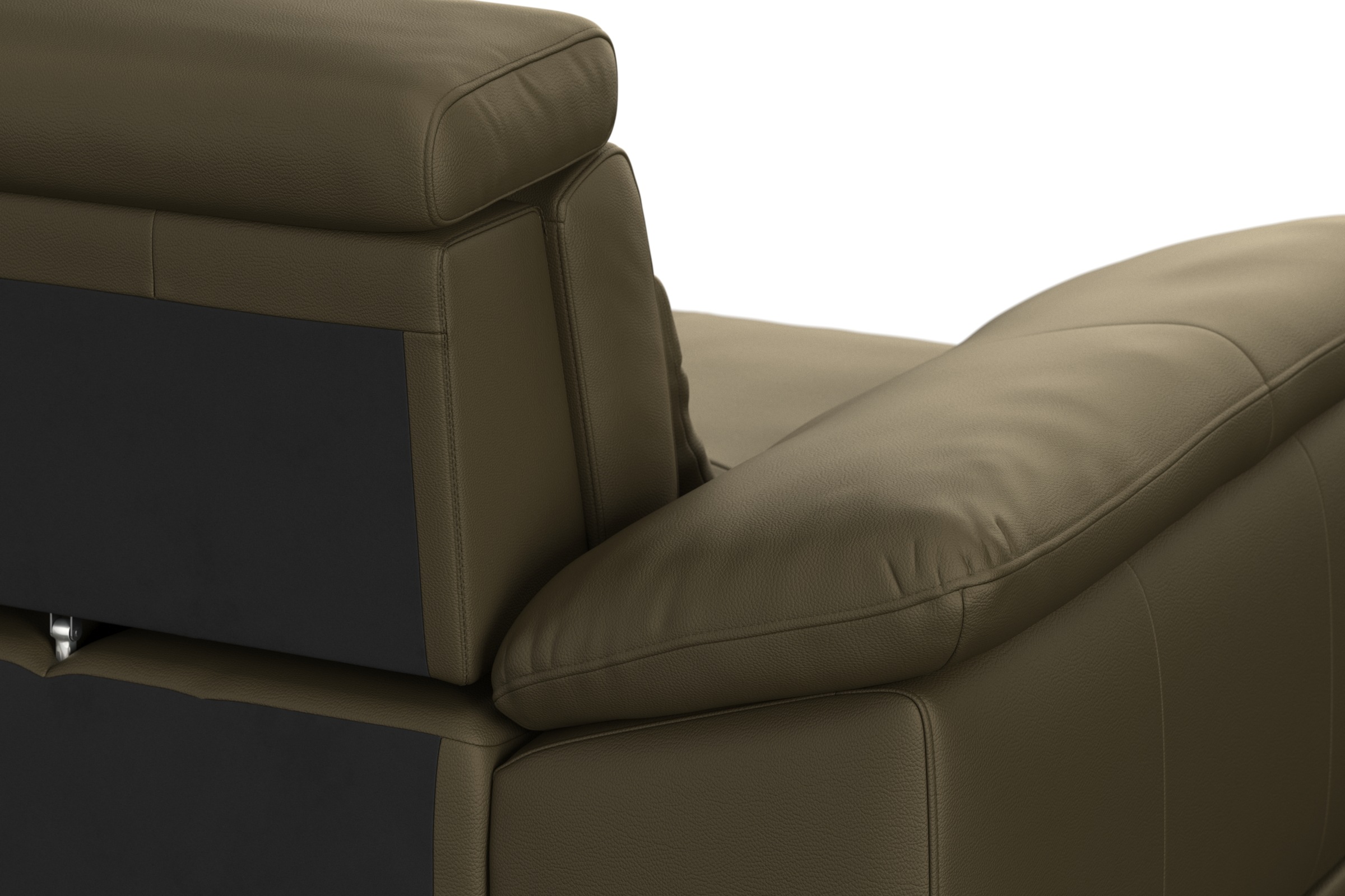 sit&more Ecksofa »Cabrio L-Form, mit Sitztiefenverstellung, Arm- und Kopfteilverstellung«, 3 Nierenkissen, Federkern, optional Bettfunktion und Stauraum