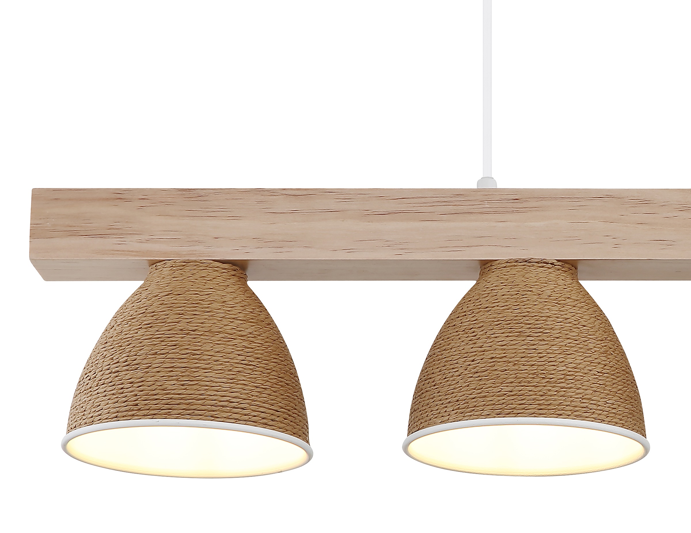 GLOBO LIGHTING Hängeleuchte »LYNDON« E14 1 Stk. Stilvolle Hängeleuchte: Holz & Metall, höhenkürzbar, modern