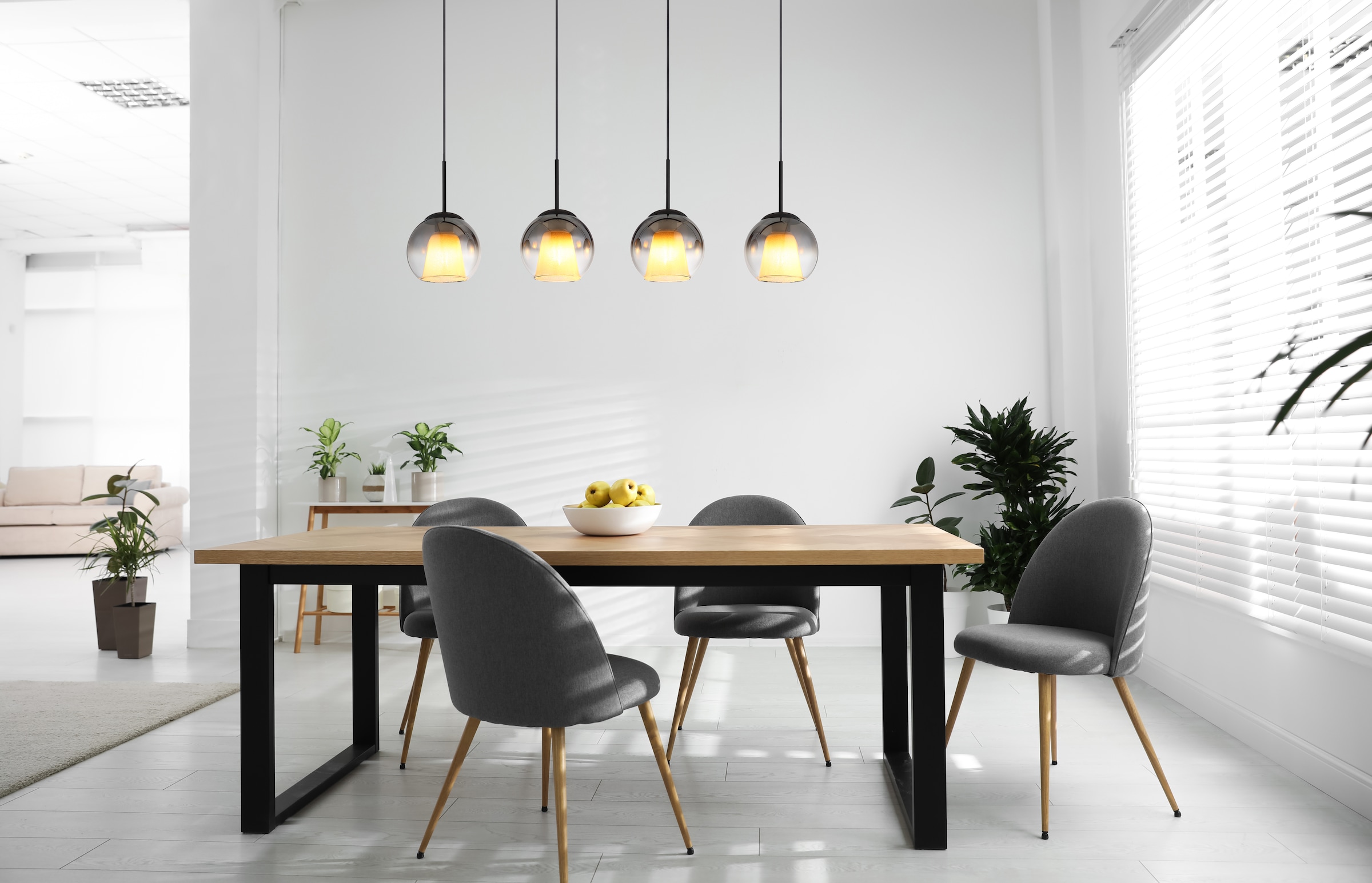 GLOBO LIGHTING Hängeleuchte »BARRY«, Leuchtmittel E27 | ohne Leuchtmittel, Hängelampe/Pendelleuchte/Esszimmer/Wohnzimmer/Esstisch