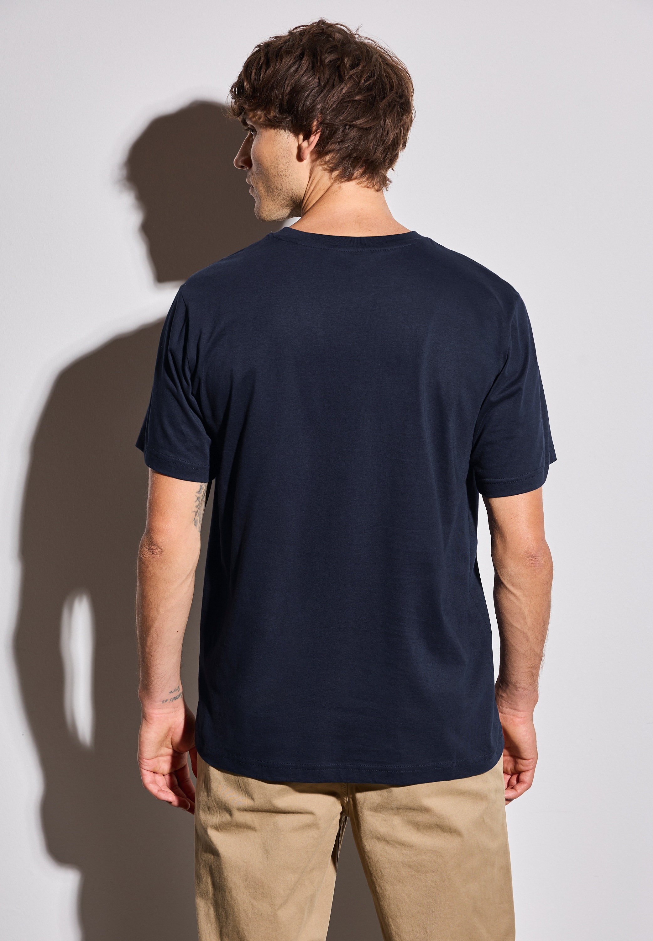 STREET ONE MEN T-Shirt, aus reiner Baumwolle günstig online kaufen
