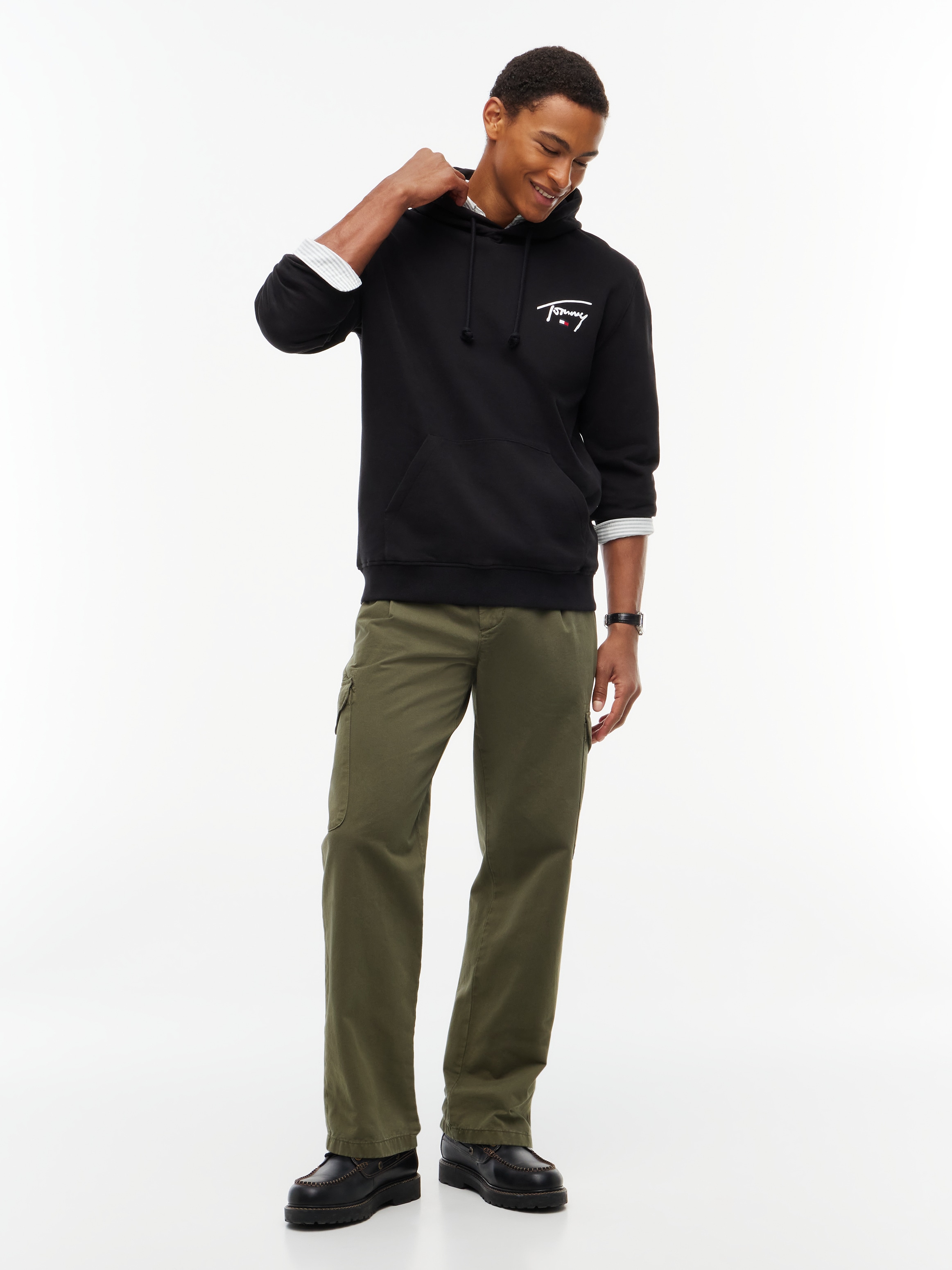 Tommy Jeans Kapuzensweatshirt »REGULAR ENTRY SIGNATURE HOOD«, Regular fit mit Kapuze
