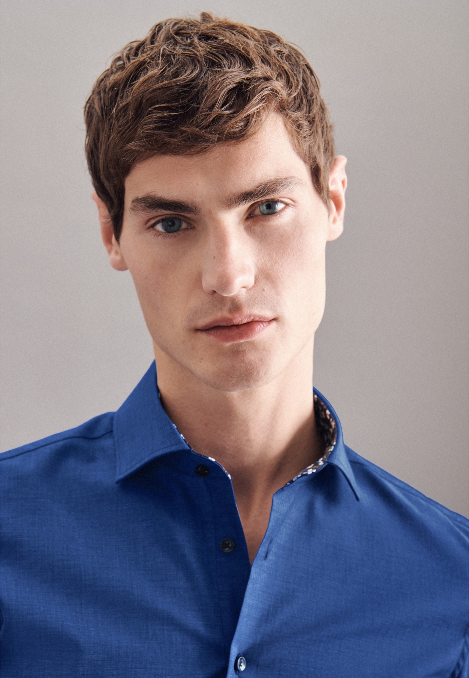 Thumbnail - seidensticker Businesshemd "Slim" Slim 1/1 Kentkragen Uni