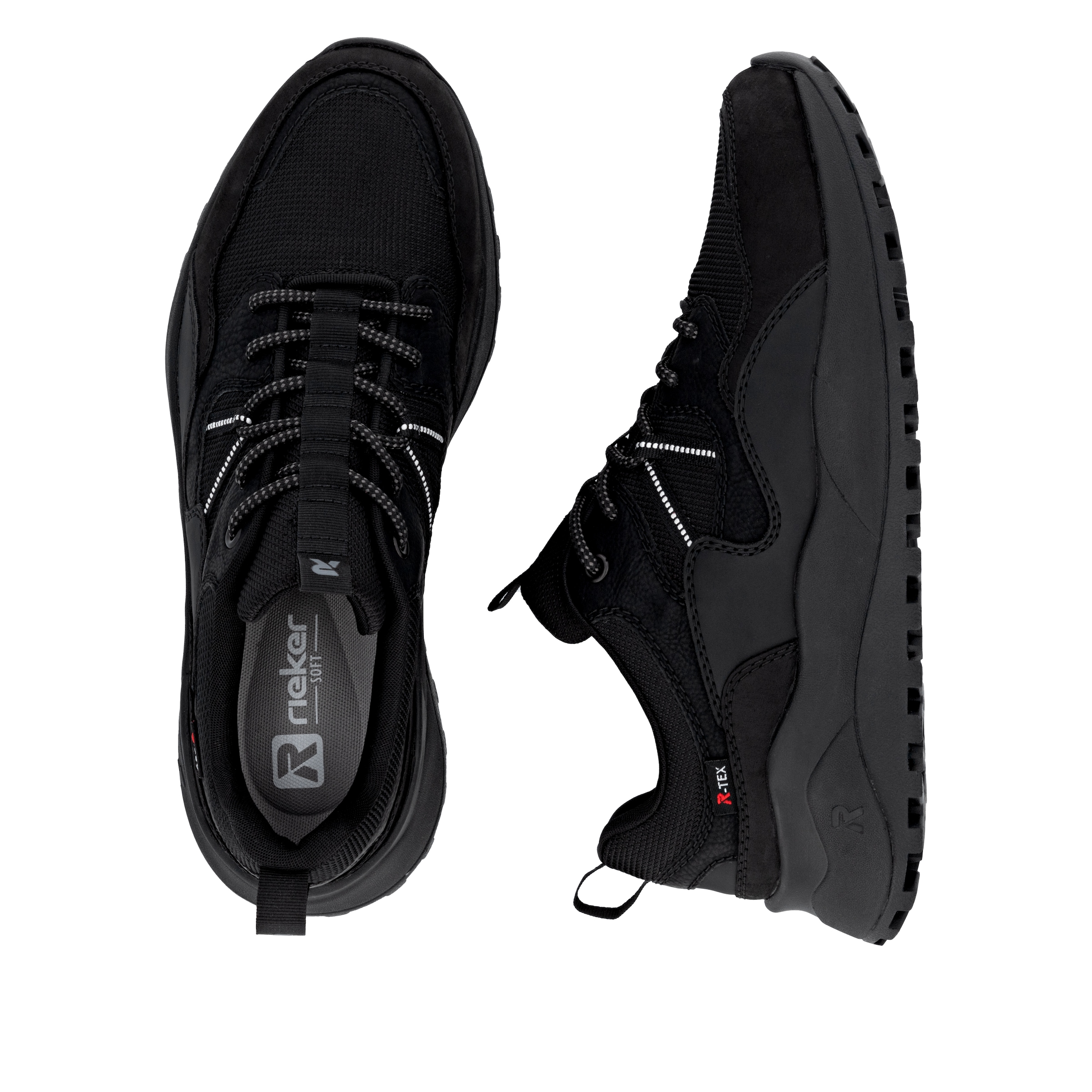 RIEKER Sport Sneaker, Outdoorschuh, Schnürschuh mit wasserabweisender TEX-Membran