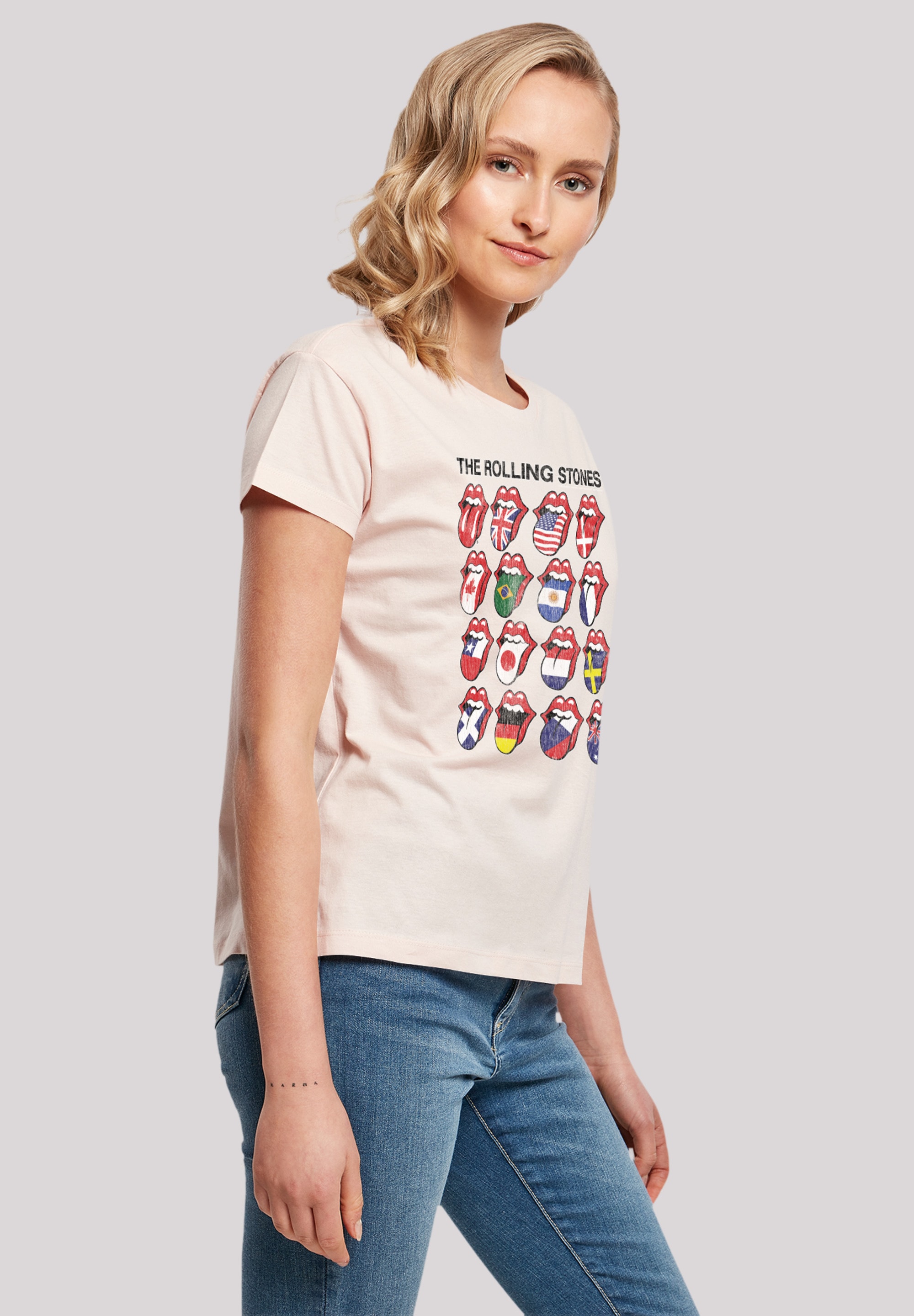F4NT4STIC T-Shirt »The Rolling Stones Voodoo Lounge Tongues«, Musik, Band, Logo