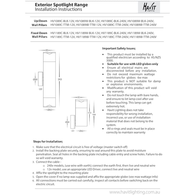 Havit Lighting LED Wandleuchte »HIGHLITE«, 1 flammig-flammig | BAUR