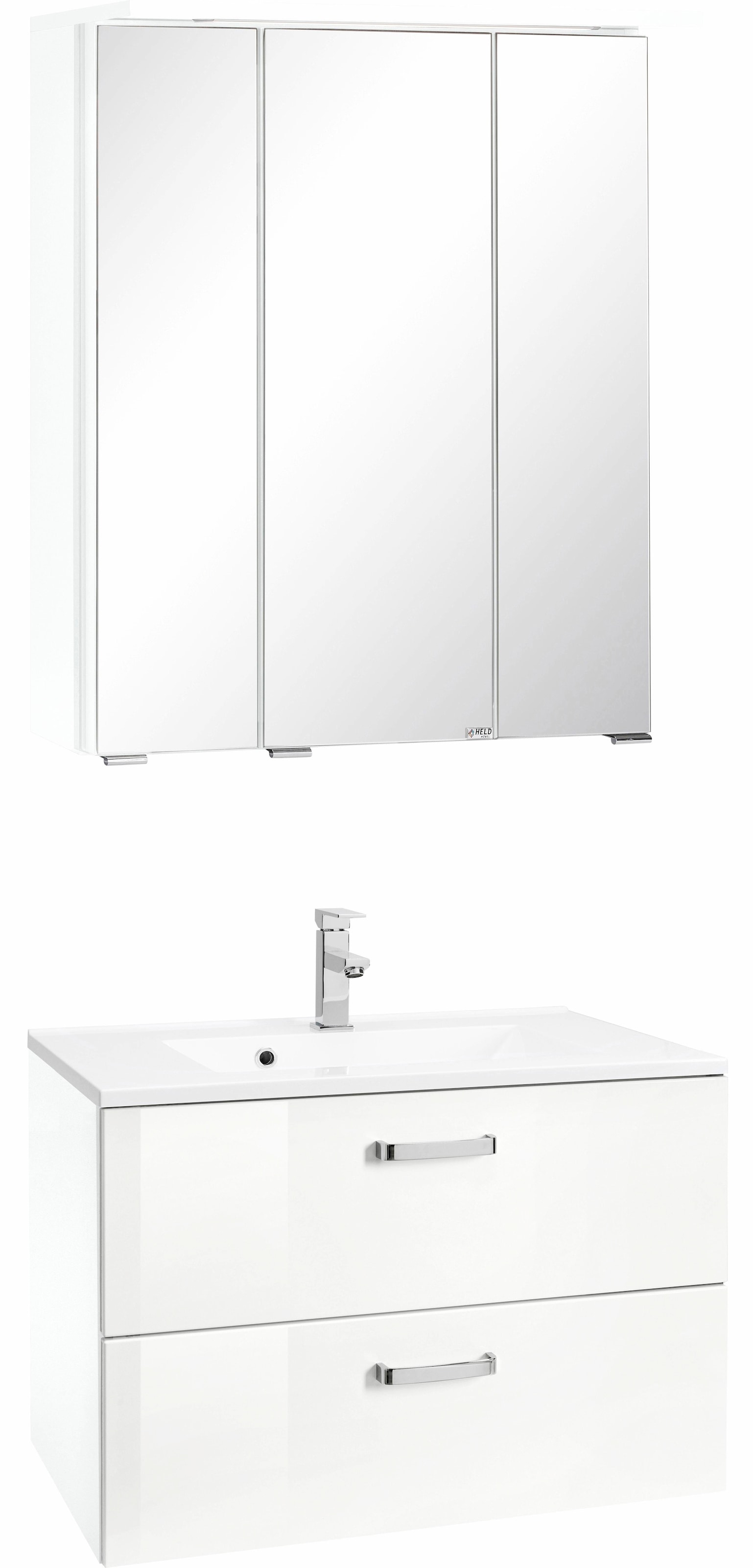 welltime Badmöbel-Set "Ravenna" 2 Stk. tlg. mit Soft-Close Funktion günstig online kaufen