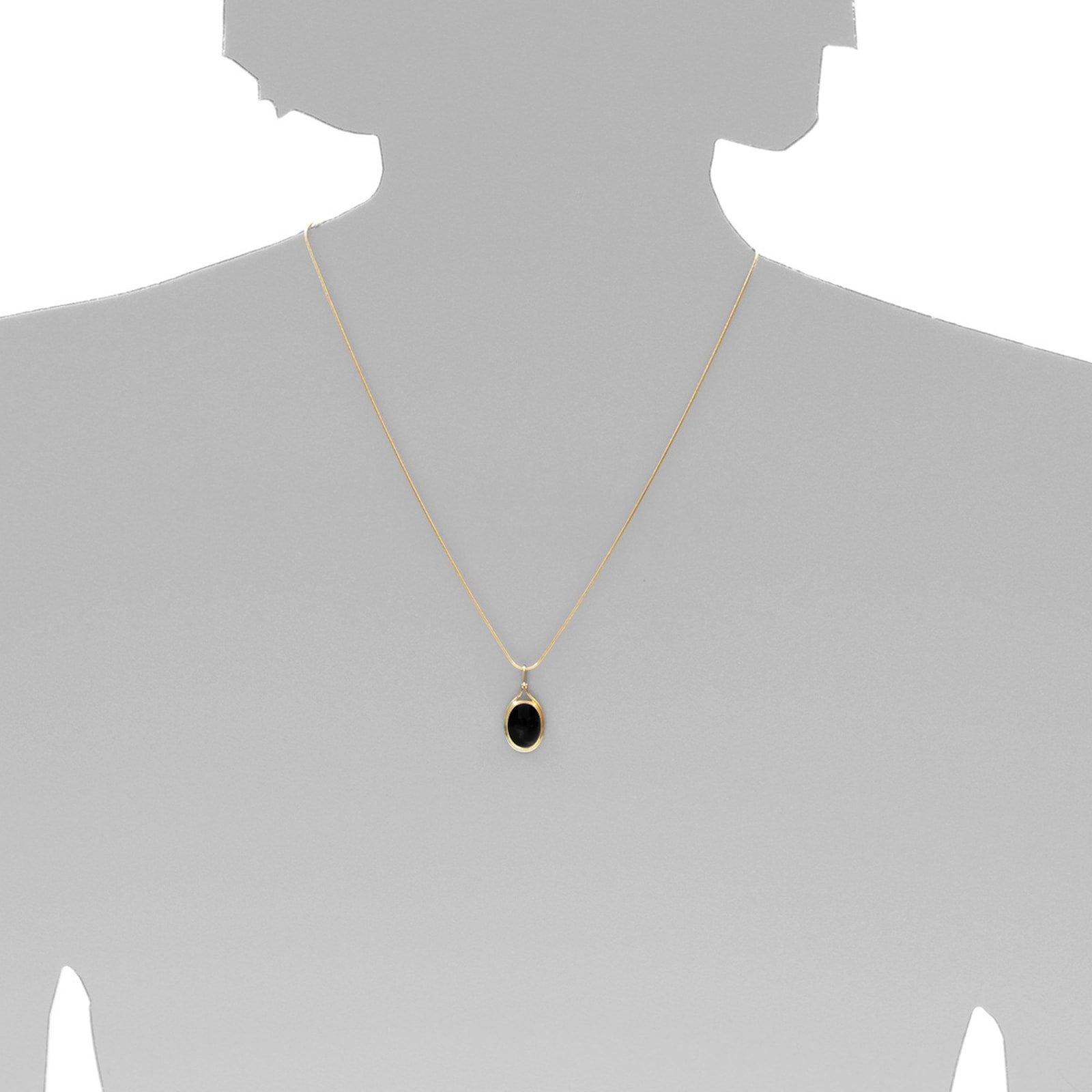 OSTSEE-SCHMUCK Kettenanhänger »- Marga - Gold 333/000 - Onyx«