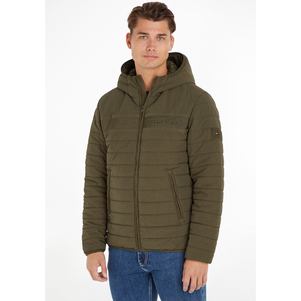 Tommy Hilfiger Steppjacke »GMD PADDED HOODED JACKET«, mit Kapuze