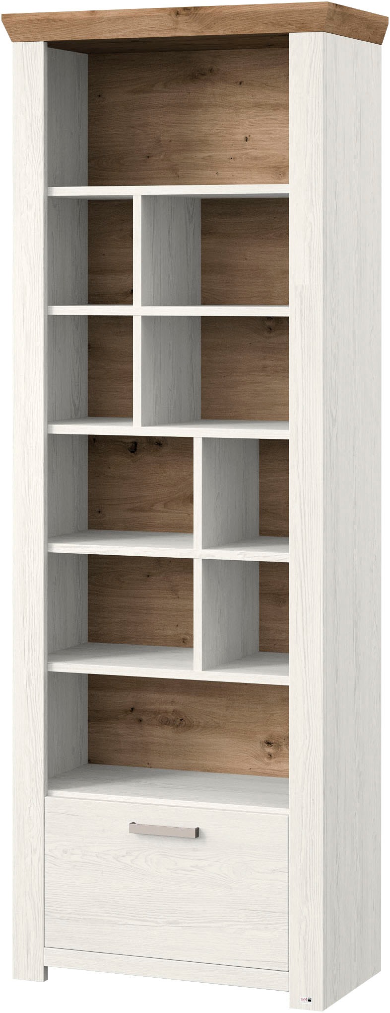 set one by Musterring Regal »York«, Typ 07, offenes Design, Beleuchtung optional, B 75 x H 207 cm