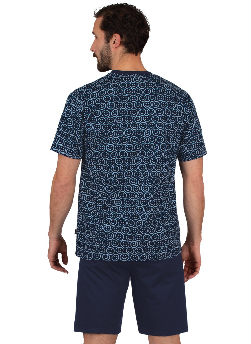 Thumbnail - Trigema Schlafanzug "TRIGEMA Kurzer Schlafanzug mit Smiley-Motiv" 1 Stk. tlg.