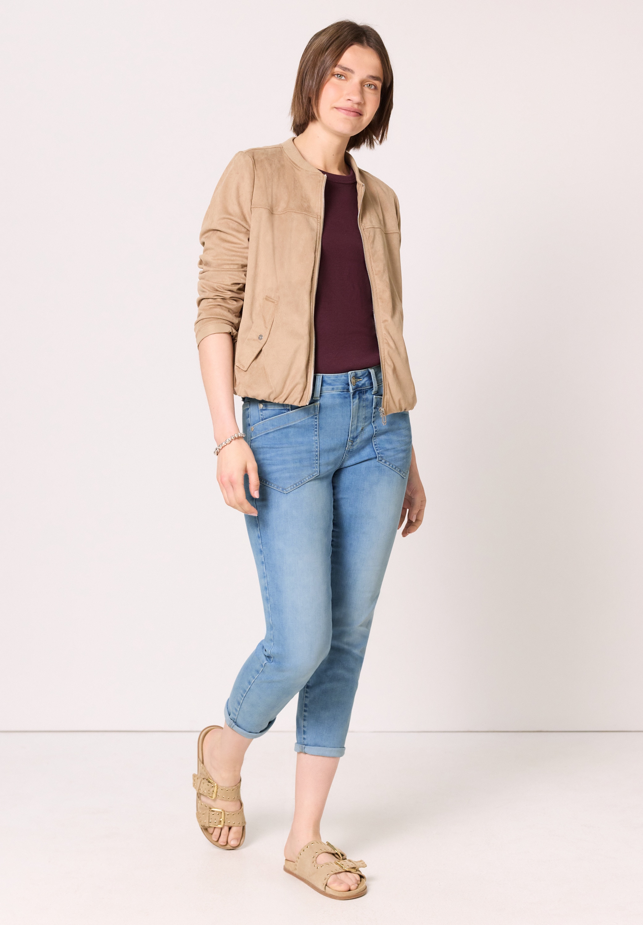 STREET ONE STUDIO Loose-fit-Jeans Middle Waist