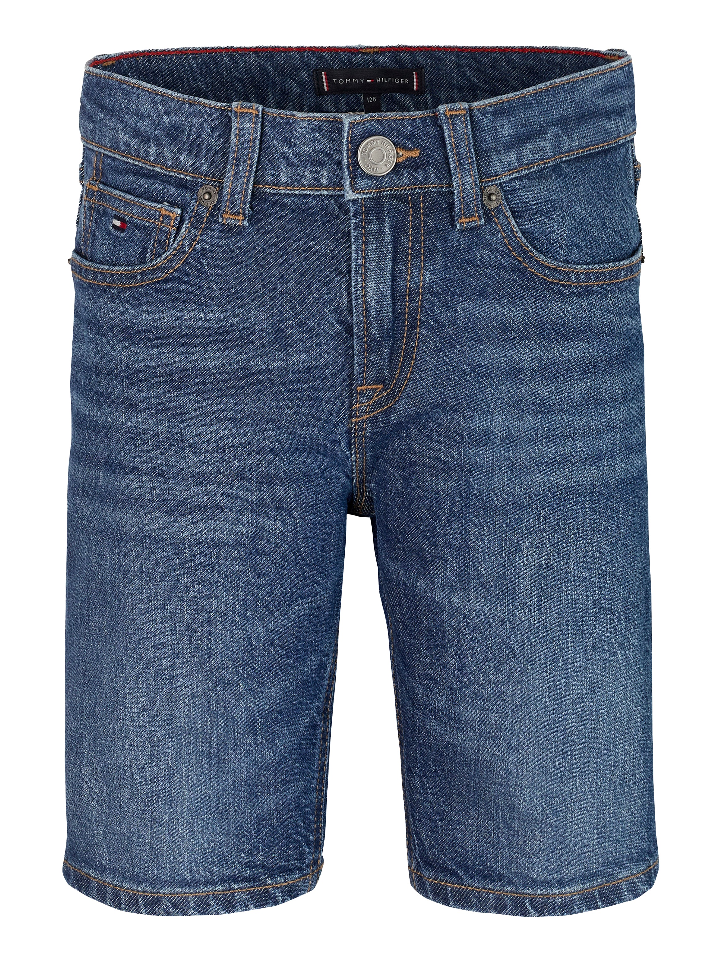 Thumbnail - Tommy Hilfiger Shorts "SCANTON SHORT BLUE DENIM" mit Logo-Badge