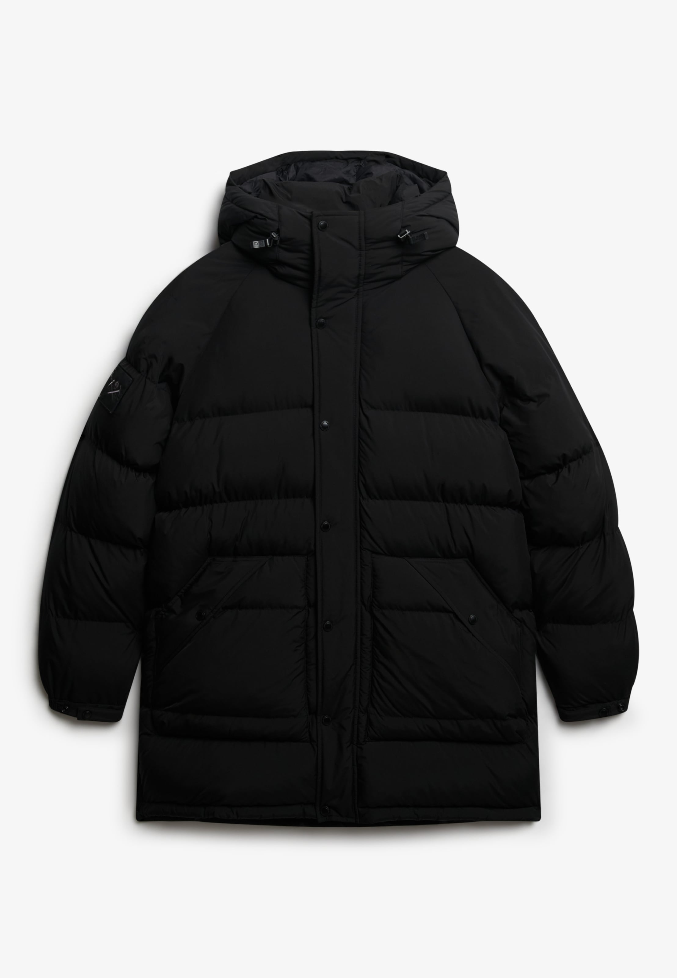 Superdry Steppjacke »XPD LONGLINE BAFFLE PARKA« mitKapuze