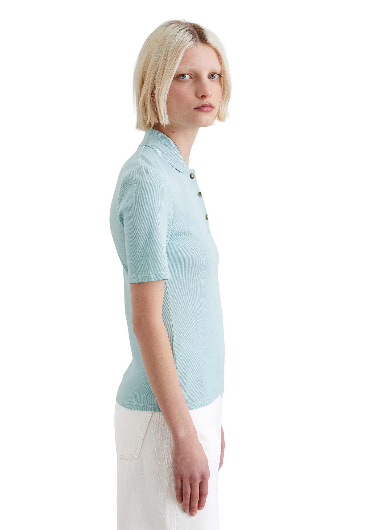 Marc O'Polo DENIM Poloshirt »aus softem Ripp-Jersey«